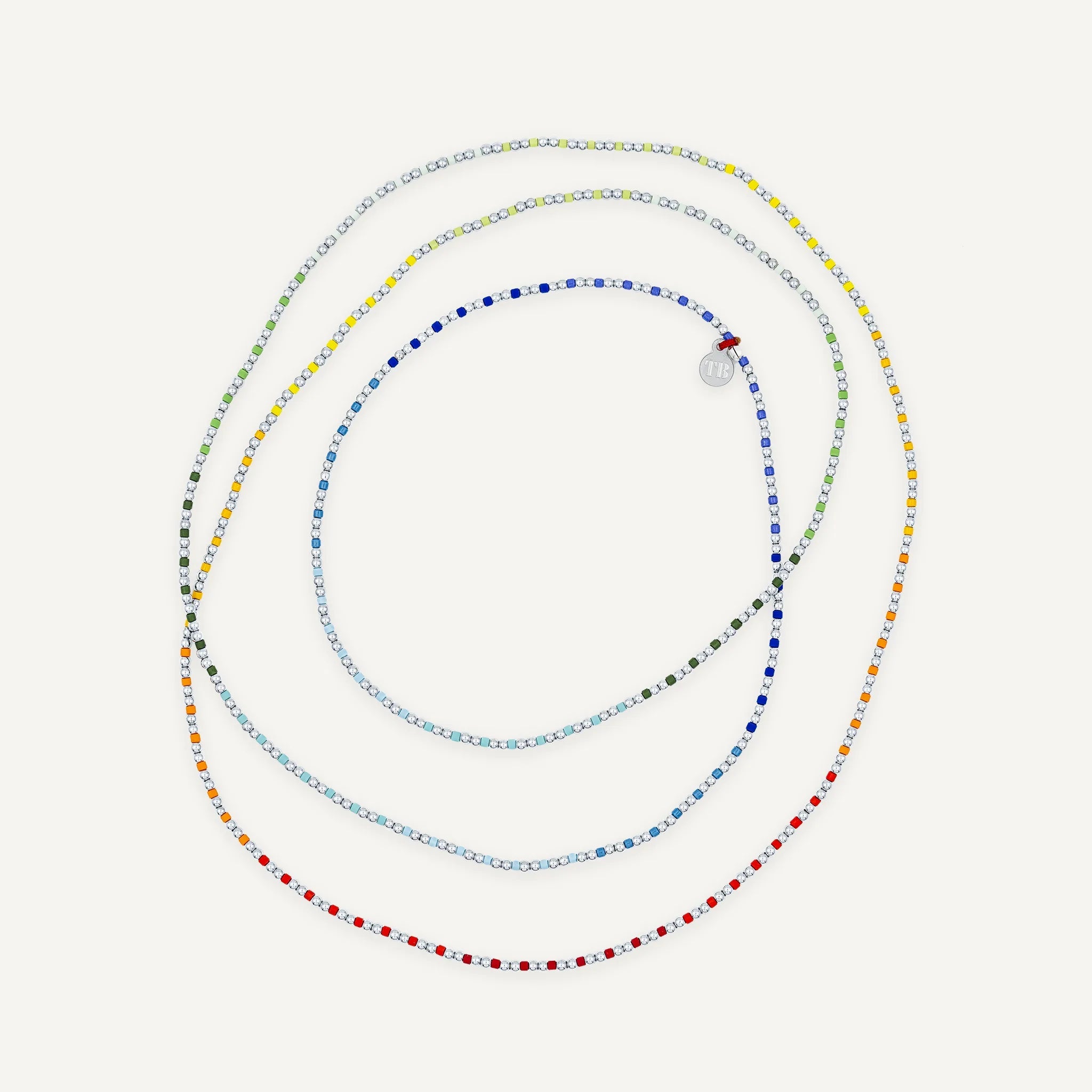 collier / bracelet BLISS SILVER 6 - Rainbow - Têtes Blondes