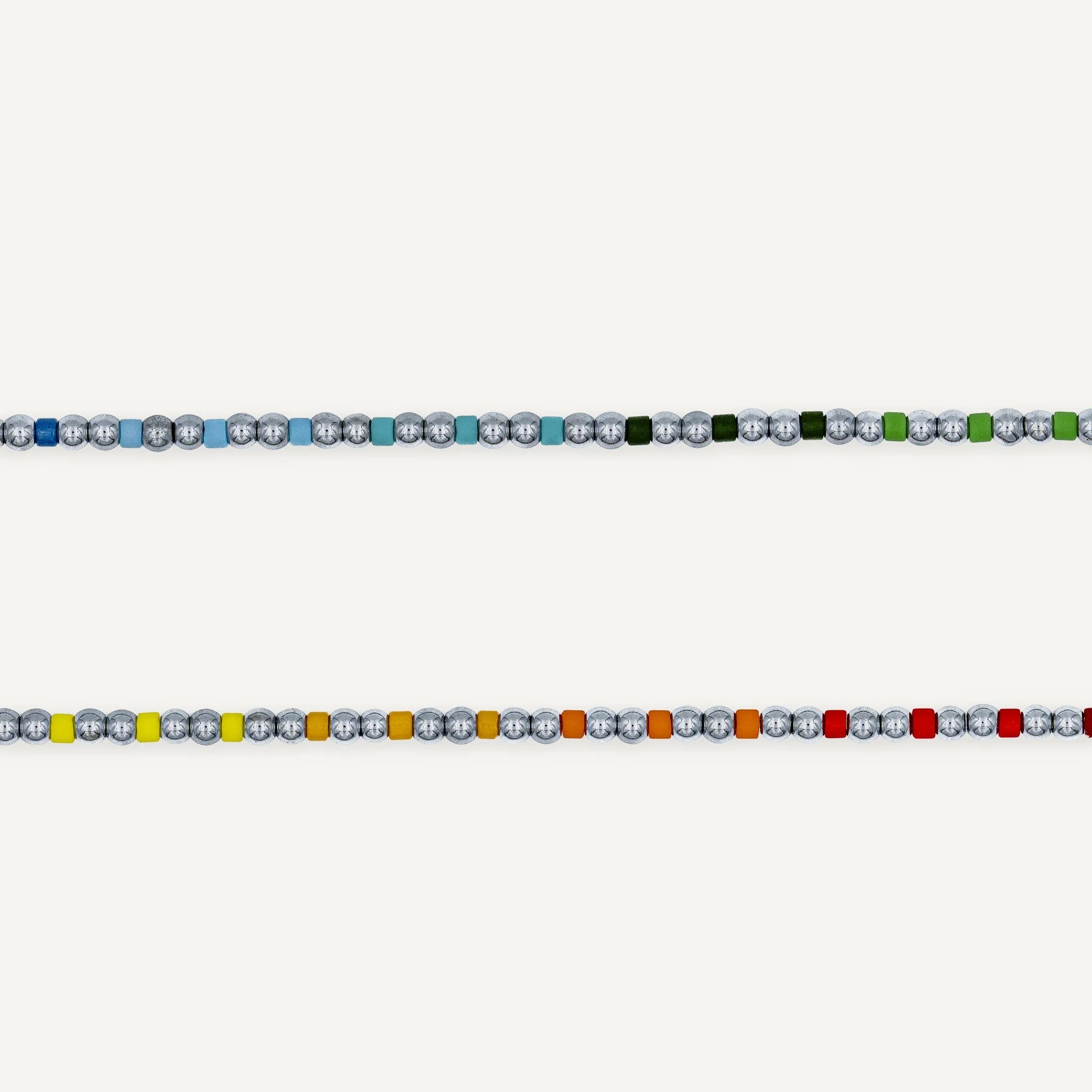 collier / bracelet BLISS SILVER 6 - Rainbow - Têtes Blondes