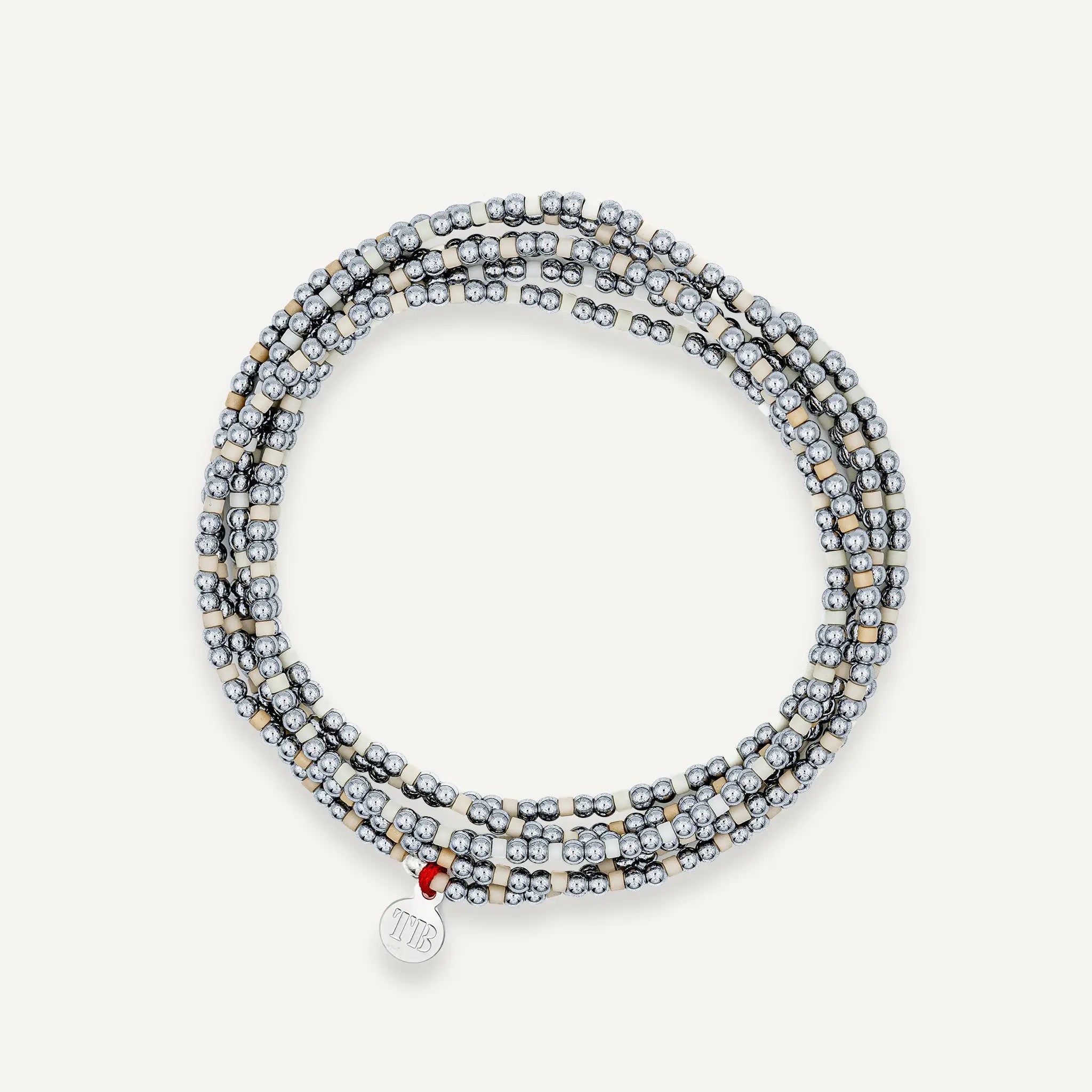 collier / bracelet BLISS SILVER 6 - Vanille - Têtes Blondes