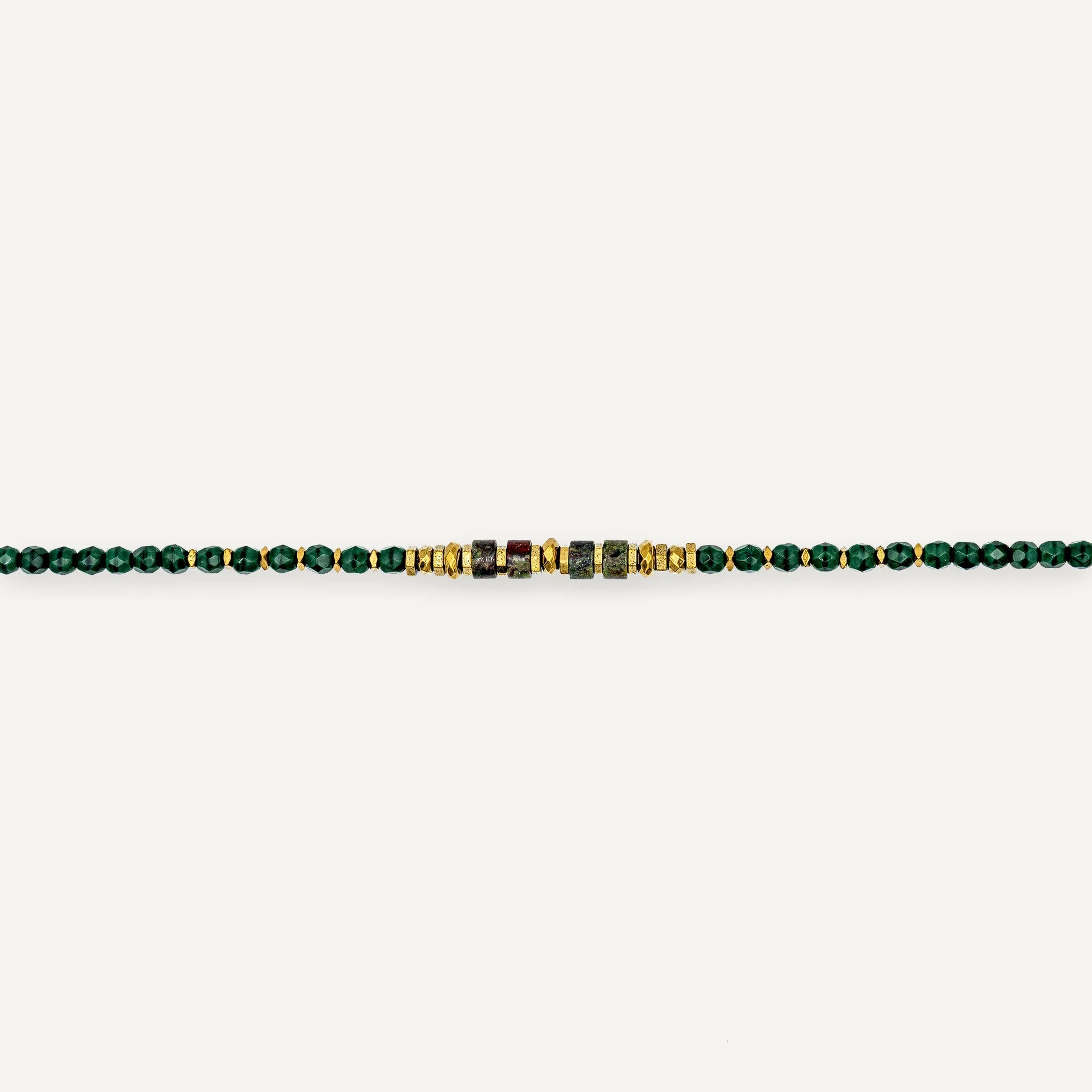 collier / bracelet BLONDIE 3 - Dark Green - Têtes Blondes