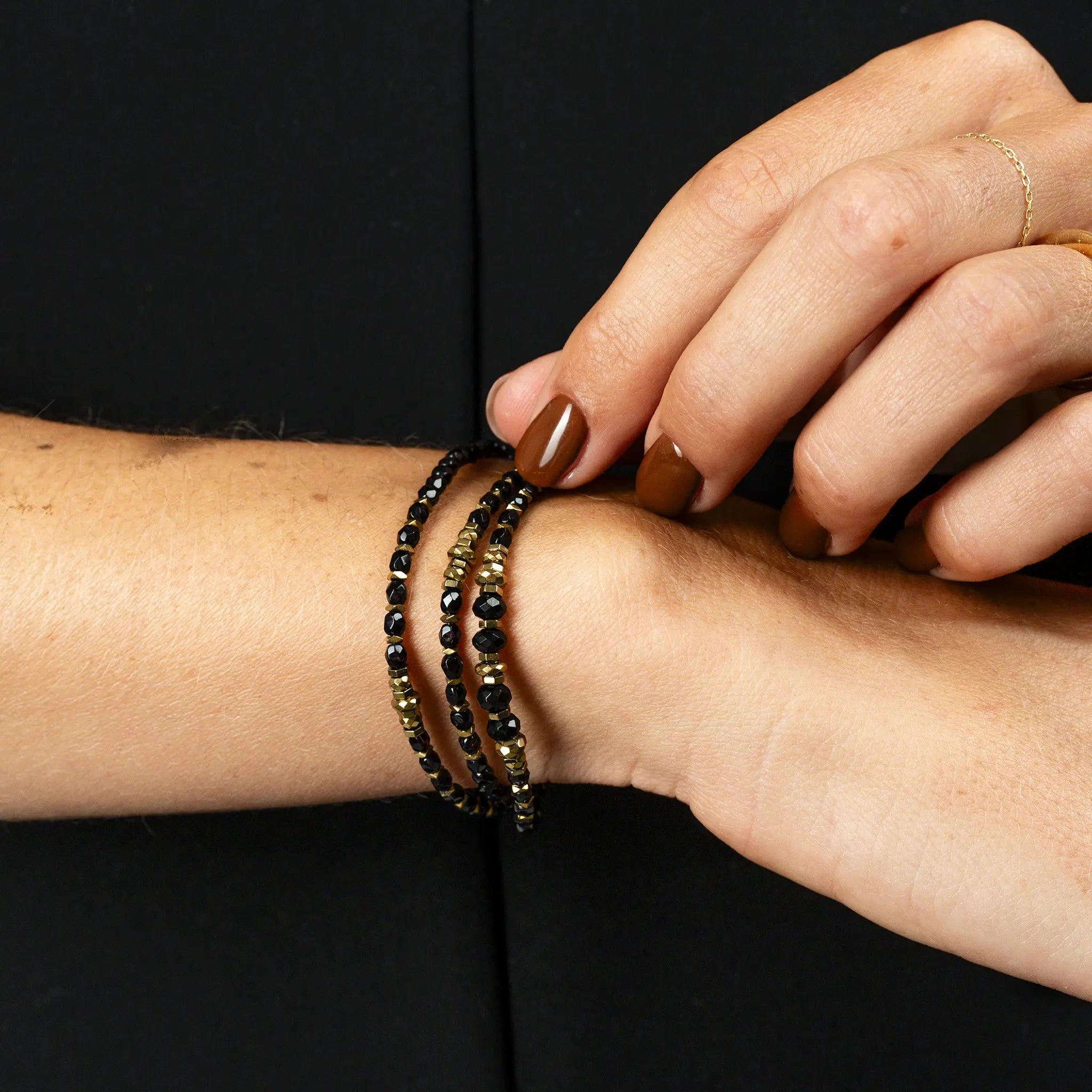 collier / bracelet BLONDIE 3 - Midnight - Têtes Blondes