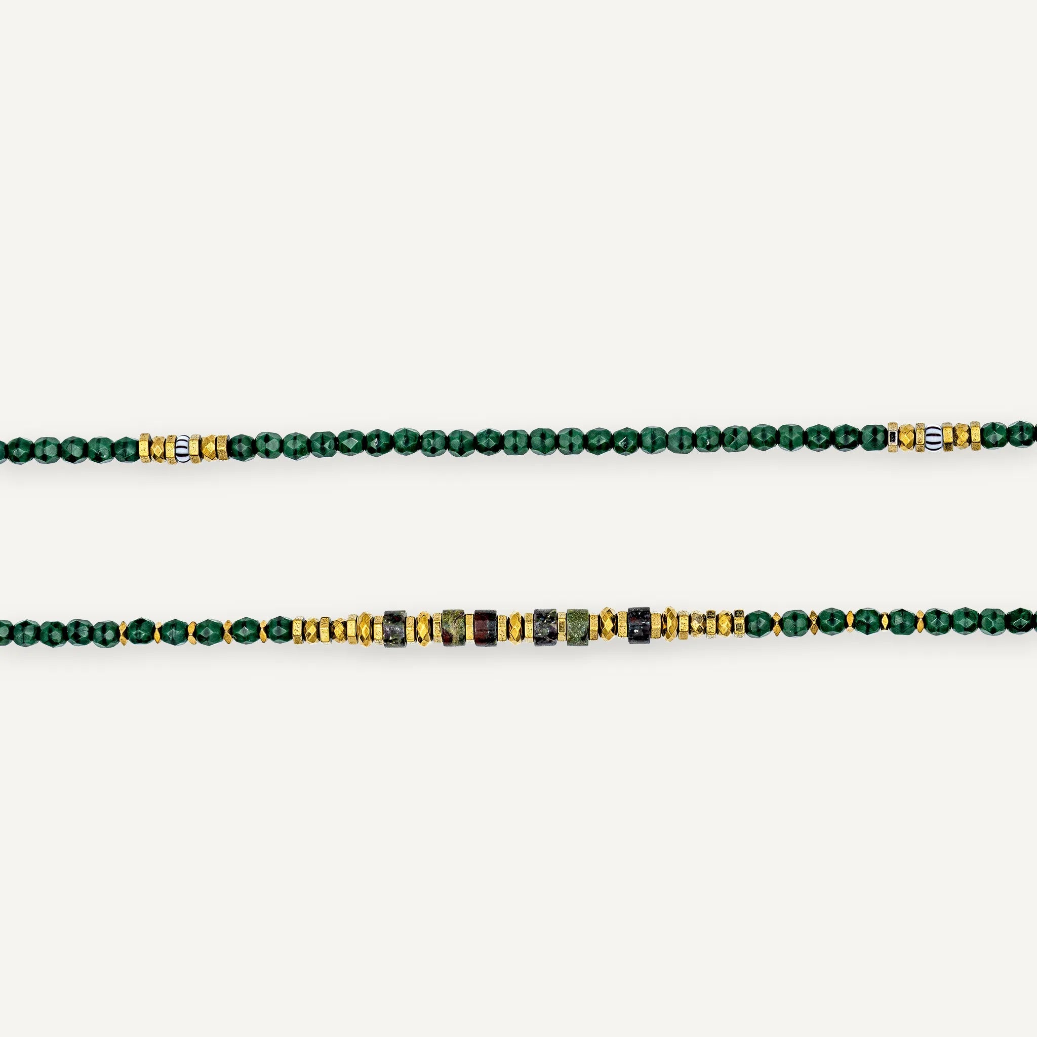 collier / bracelet BLONDIE 6 - Dark Green - Têtes Blondes