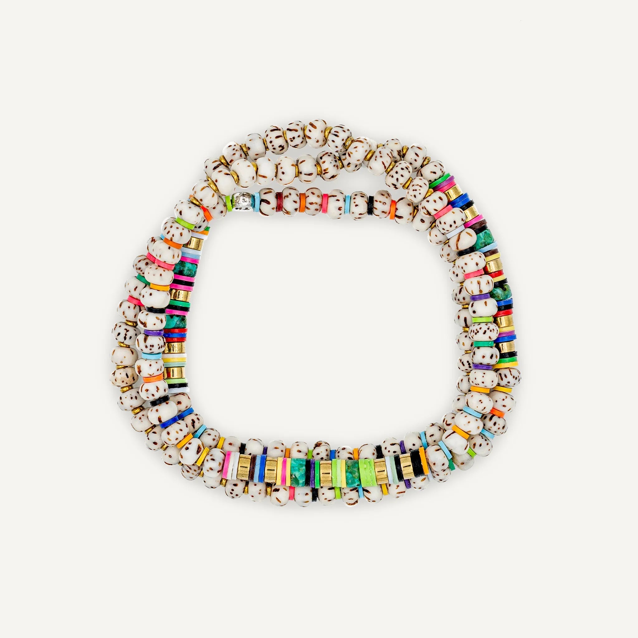collier / bracelet BODHI 3 - Multicolore - Têtes Blondes
