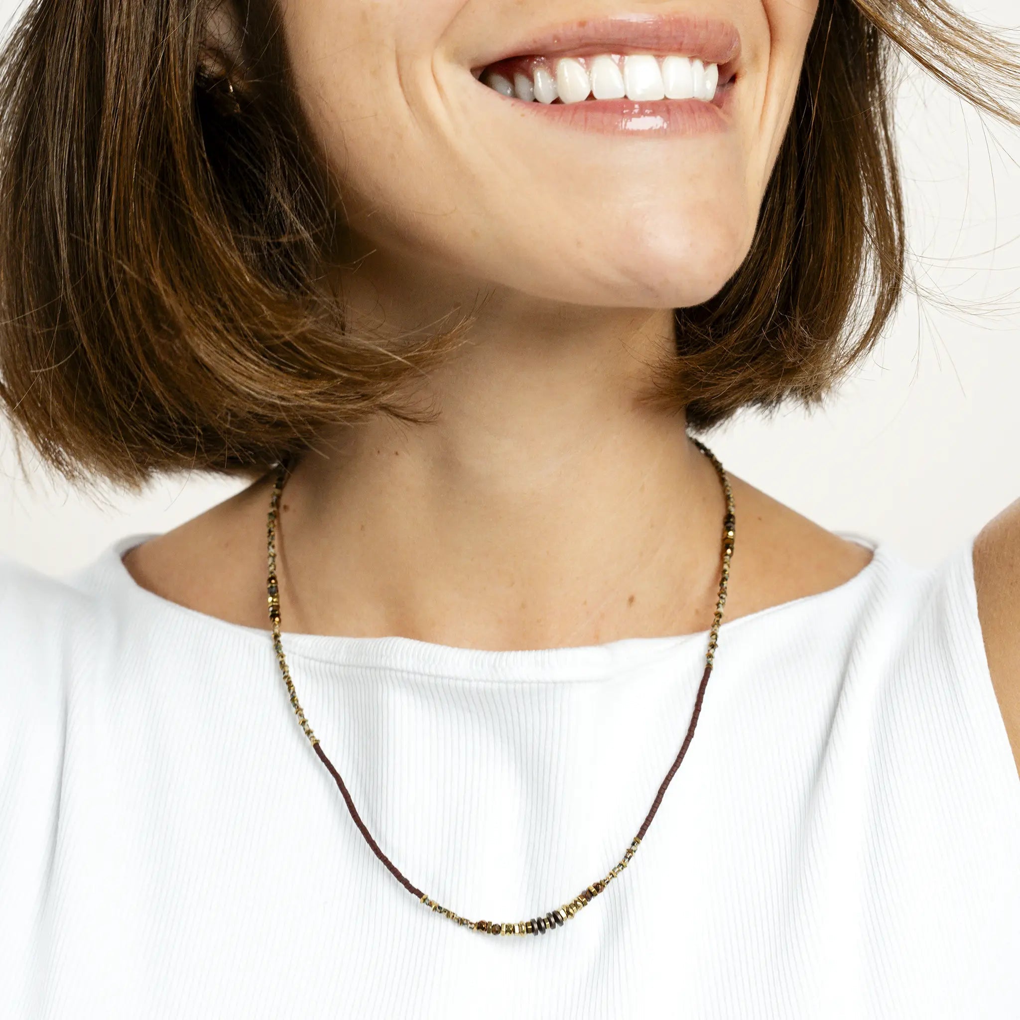 collier / bracelet BROWNIE 3 - Têtes Blondes