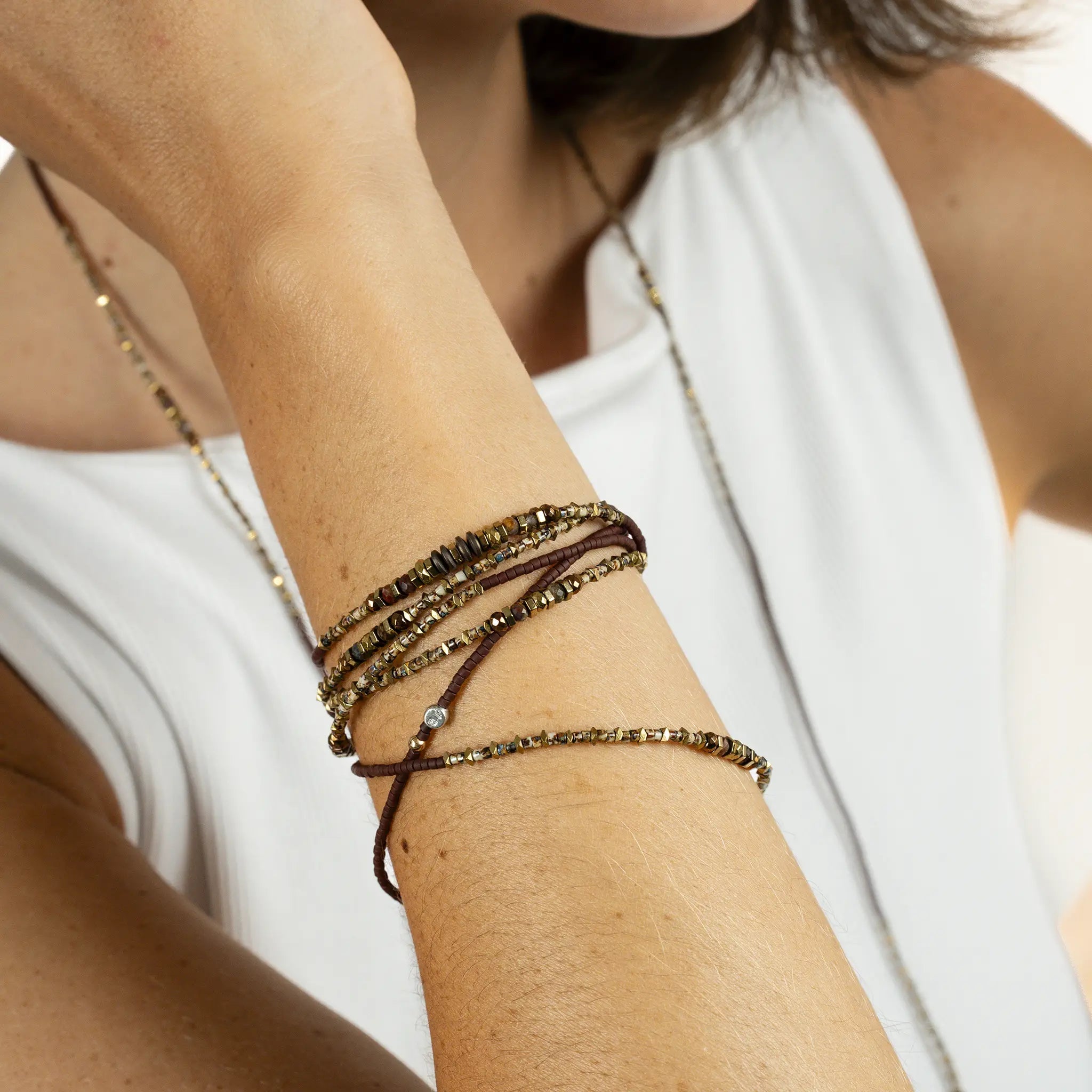 collier / bracelet BROWNIE 6 - Têtes Blondes