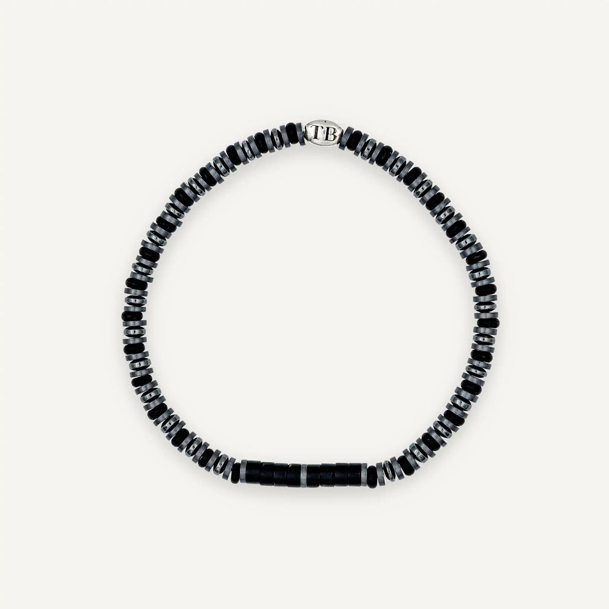 collier / bracelet CARL - Gris Quartz - Têtes Blondes