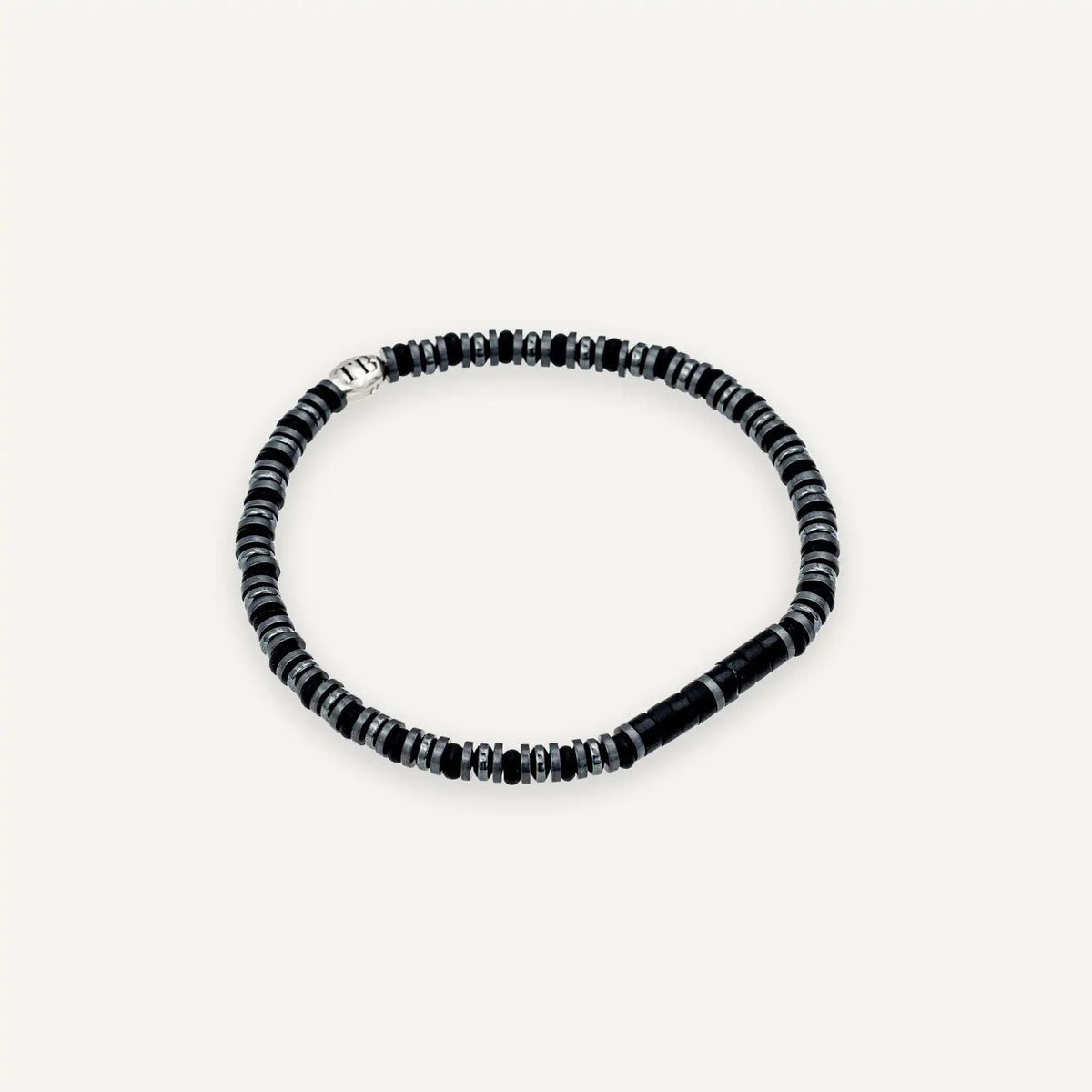 collier / bracelet CARL - Gris Quartz - Têtes Blondes