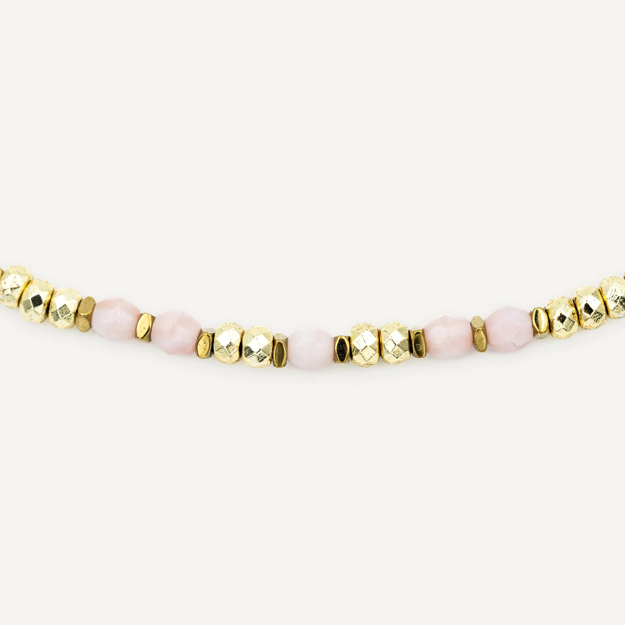 collier / bracelet CARO - Rose Guimauve - Têtes Blondes
