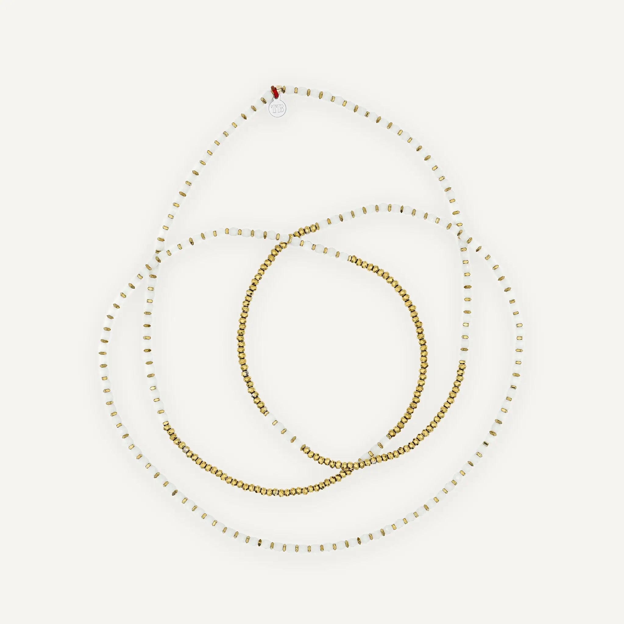 collier / bracelet CAROLINE Gold Vanille - Têtes Blondes