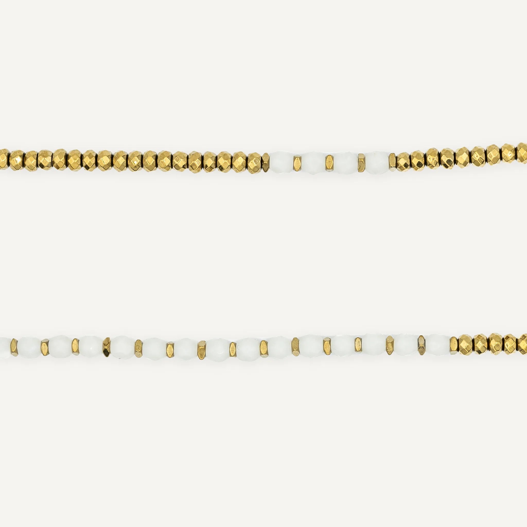 collier / bracelet CAROLINE Gold Vanille - Têtes Blondes