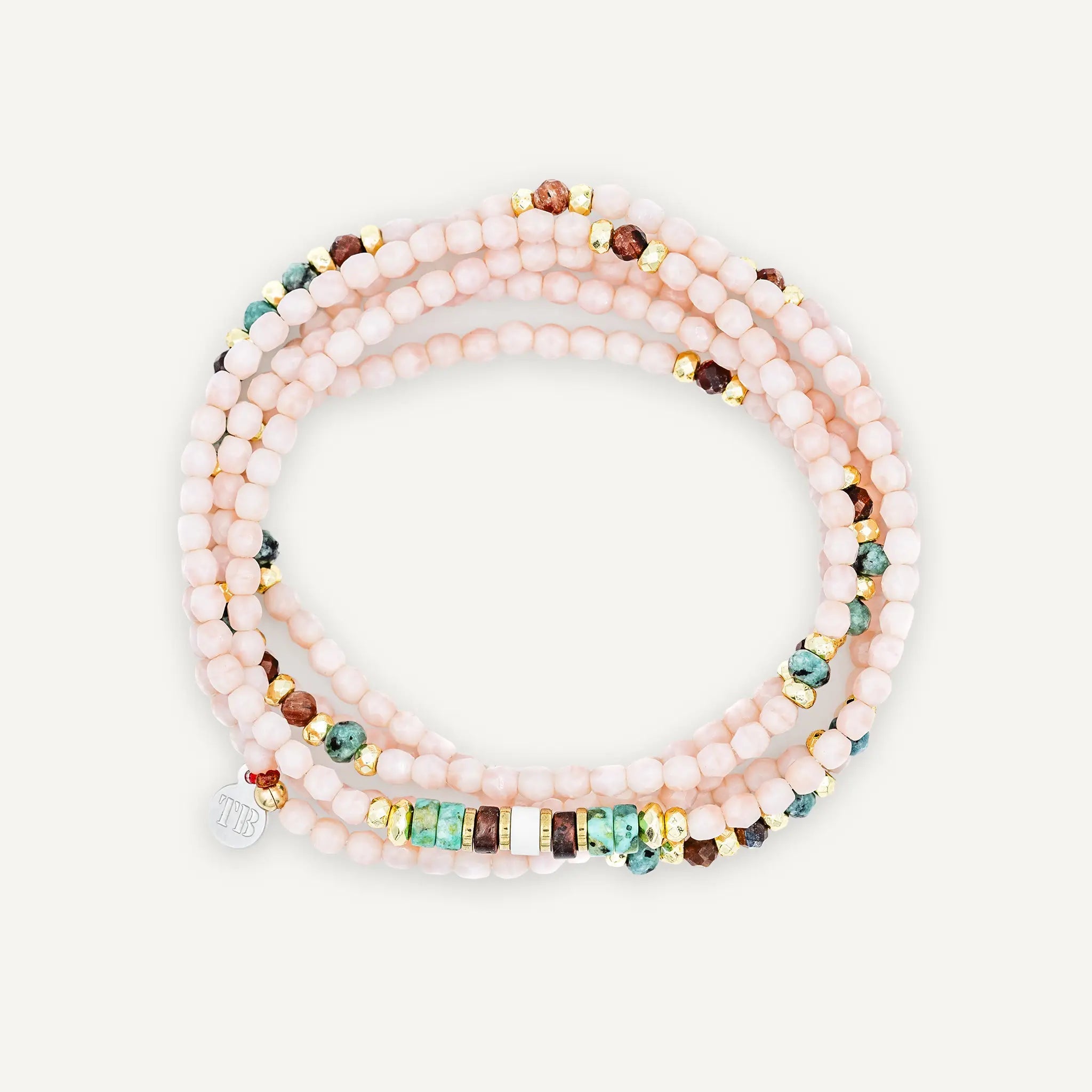collier / bracelet CATALINA - Rose - Têtes Blondes