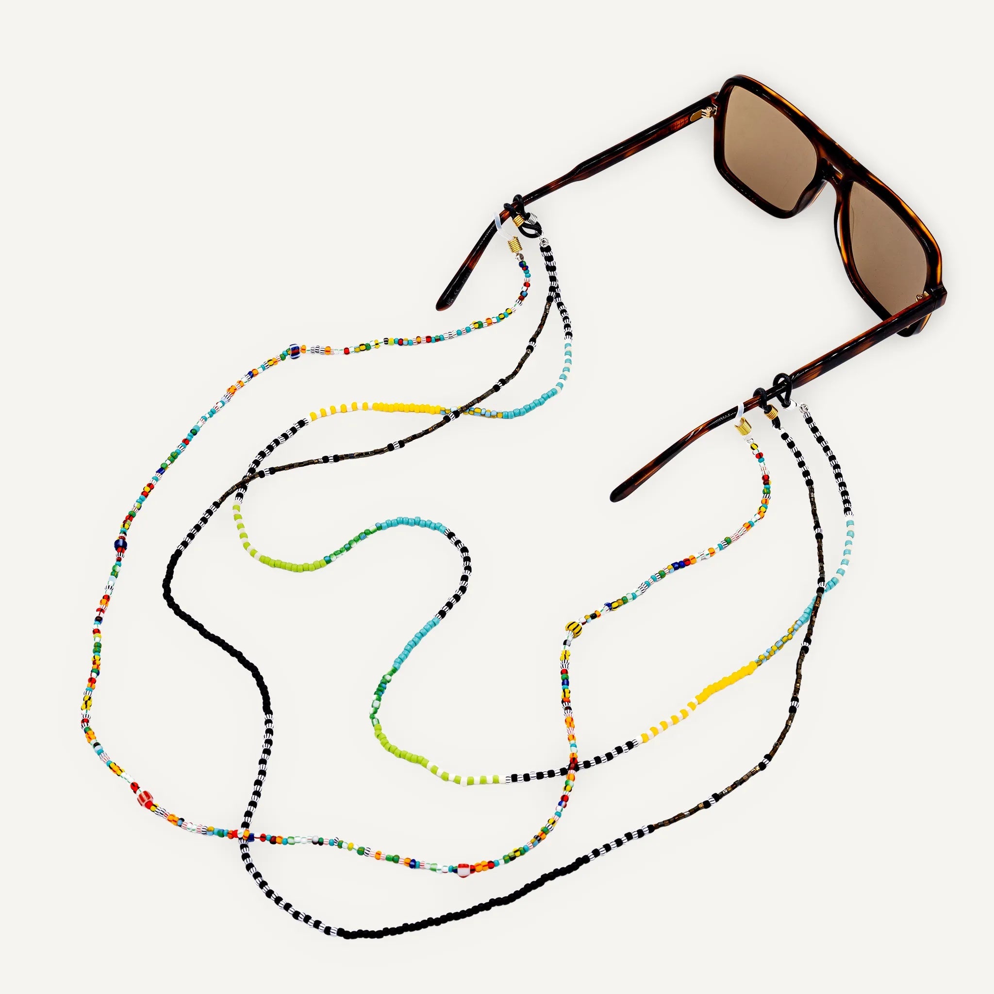 collier / bracelet Chaîne de Lunettes - Noir - Têtes Blondes