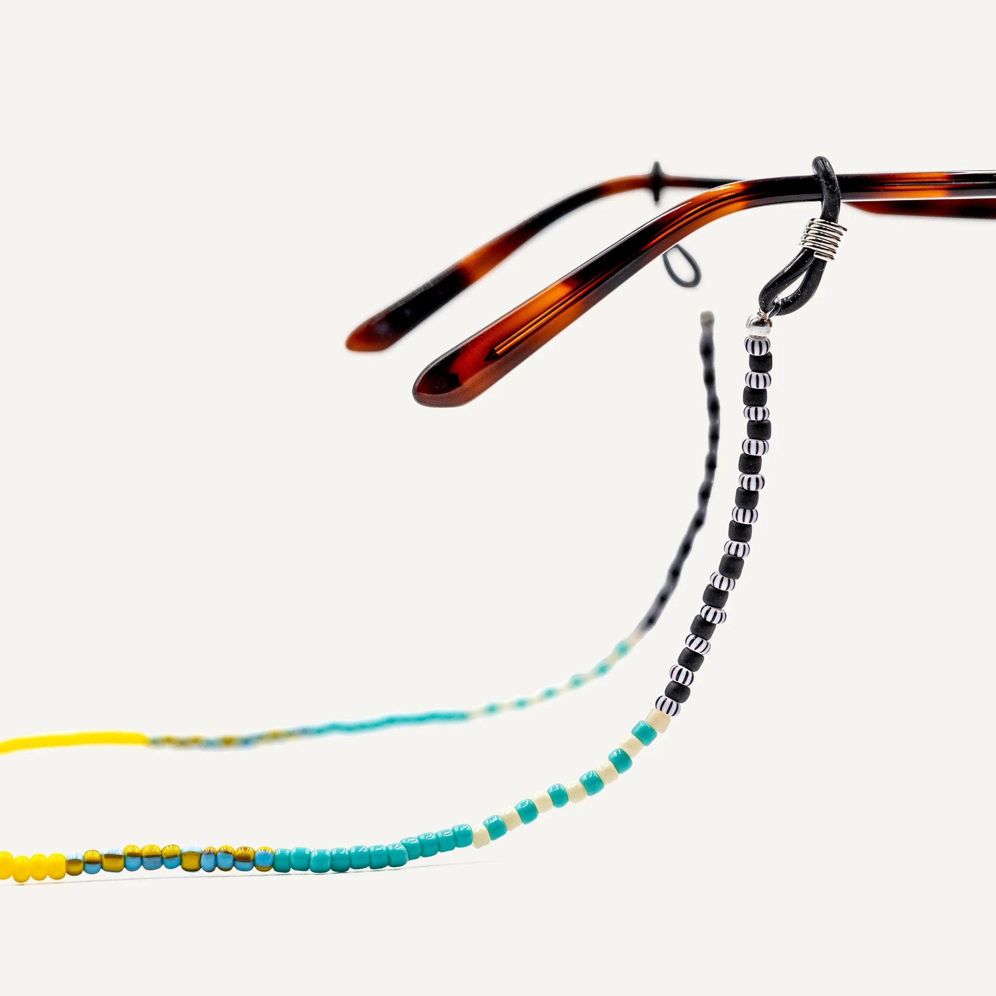 collier / bracelet Chaîne de Lunettes - Verte - Têtes Blondes