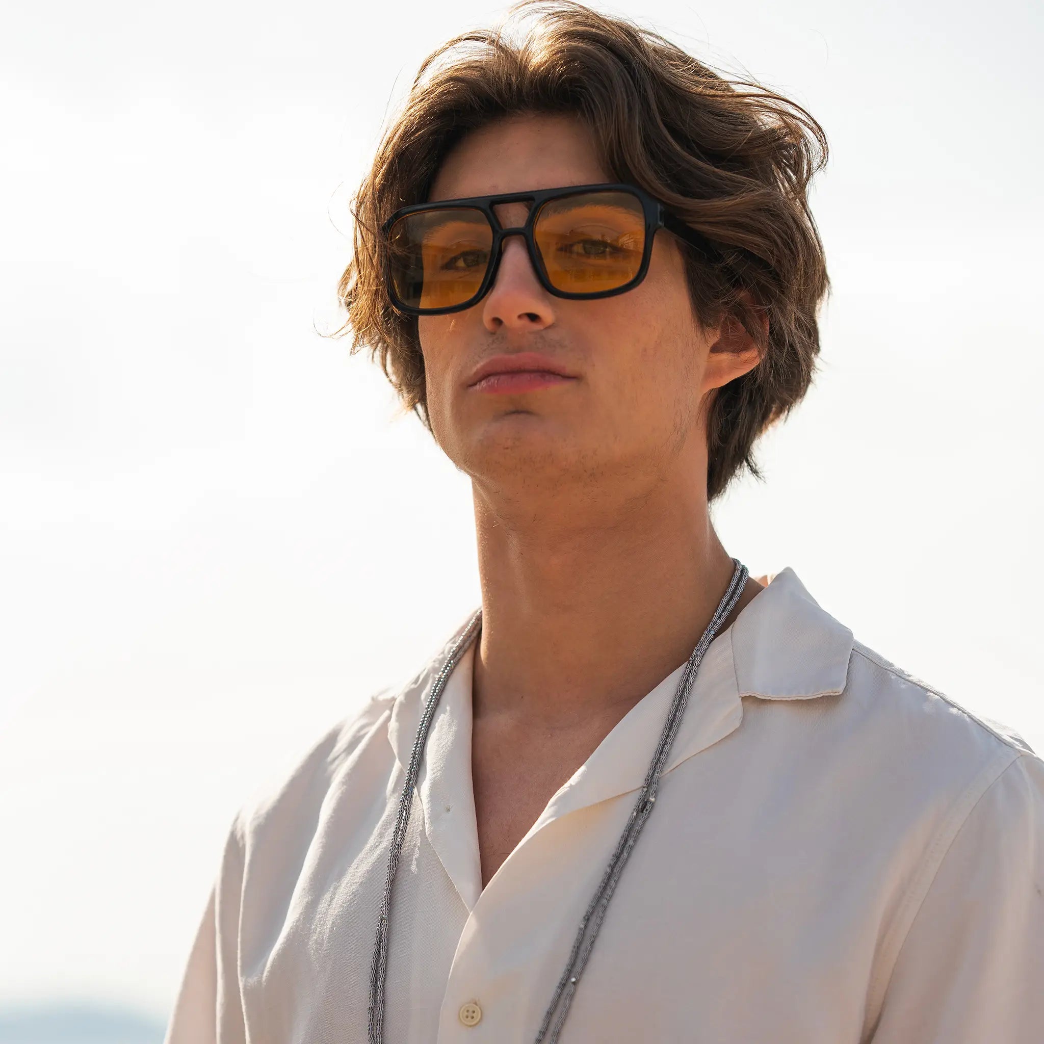 collier / bracelet COCONUT 5 - Blanc & Noir - Homme - Têtes Blondes