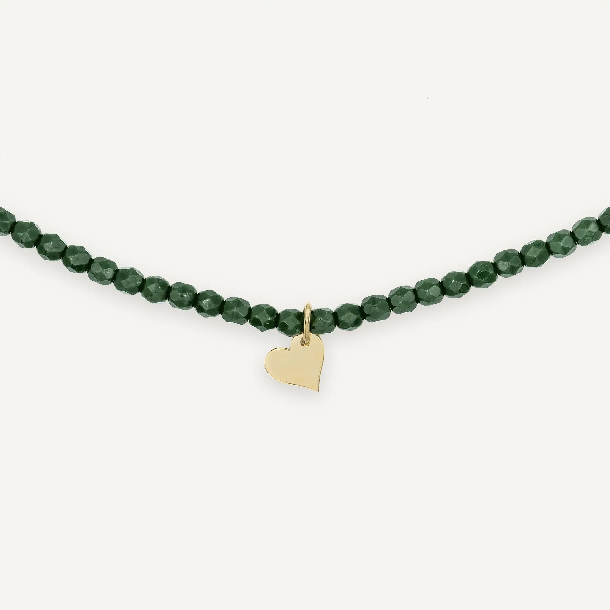 collier / bracelet COEUR GOLD - Green Forest - Têtes Blondes