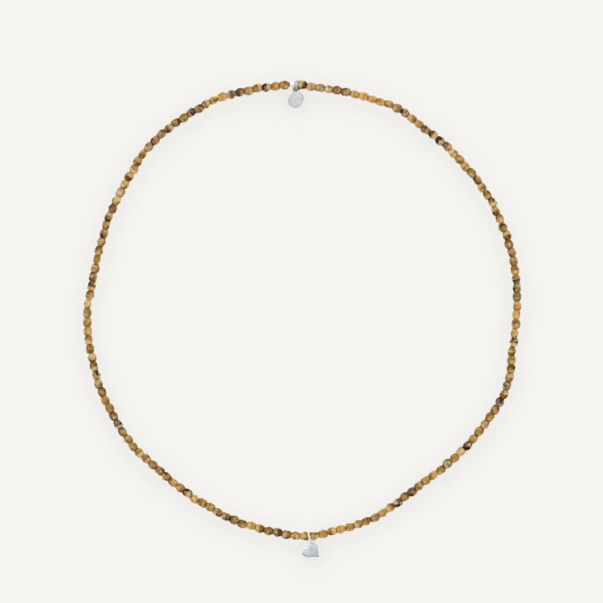 collier / bracelet COEUR SILVER - Caramel - Têtes Blondes