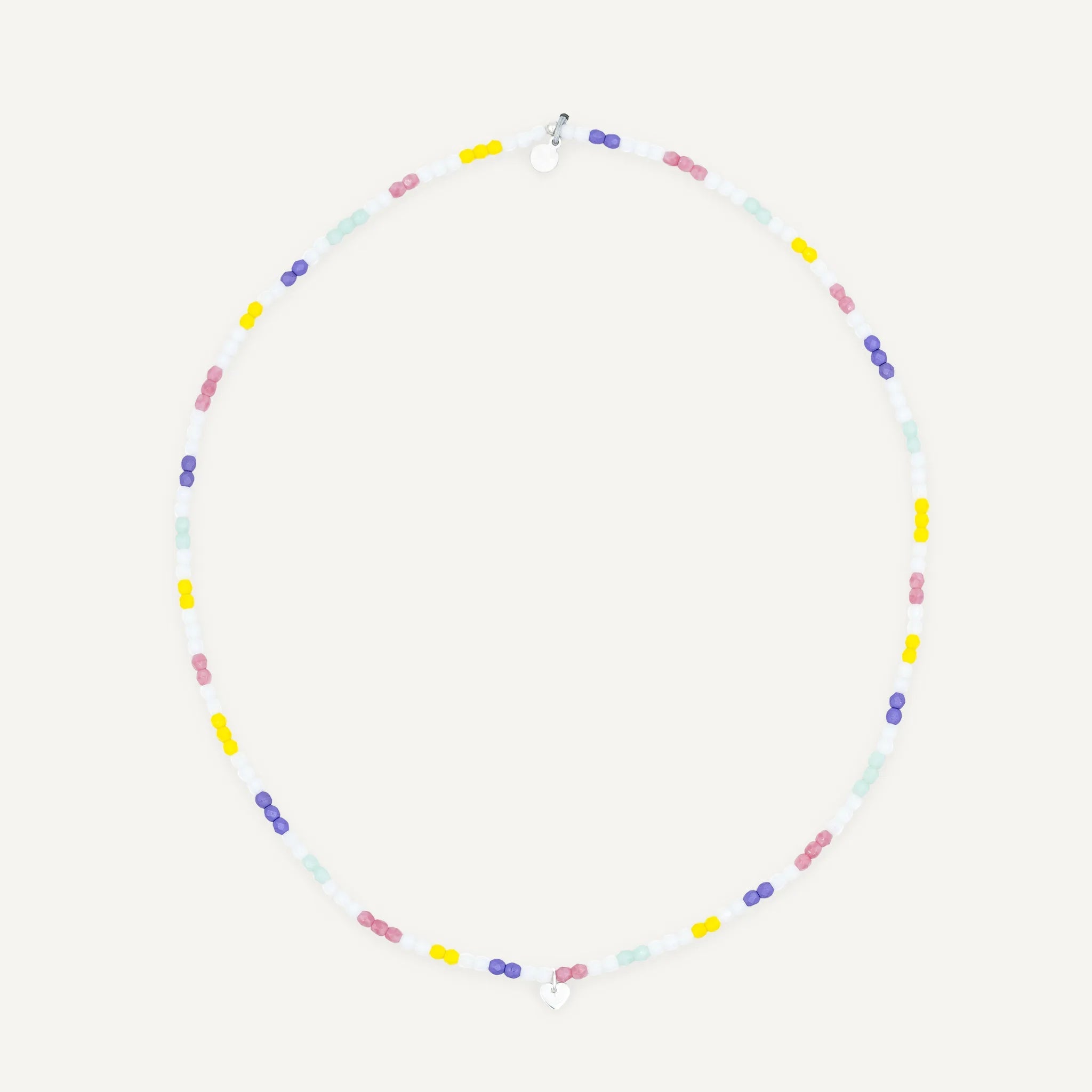 collier / bracelet COEUR Silver Multico Pastel - Têtes Blondes