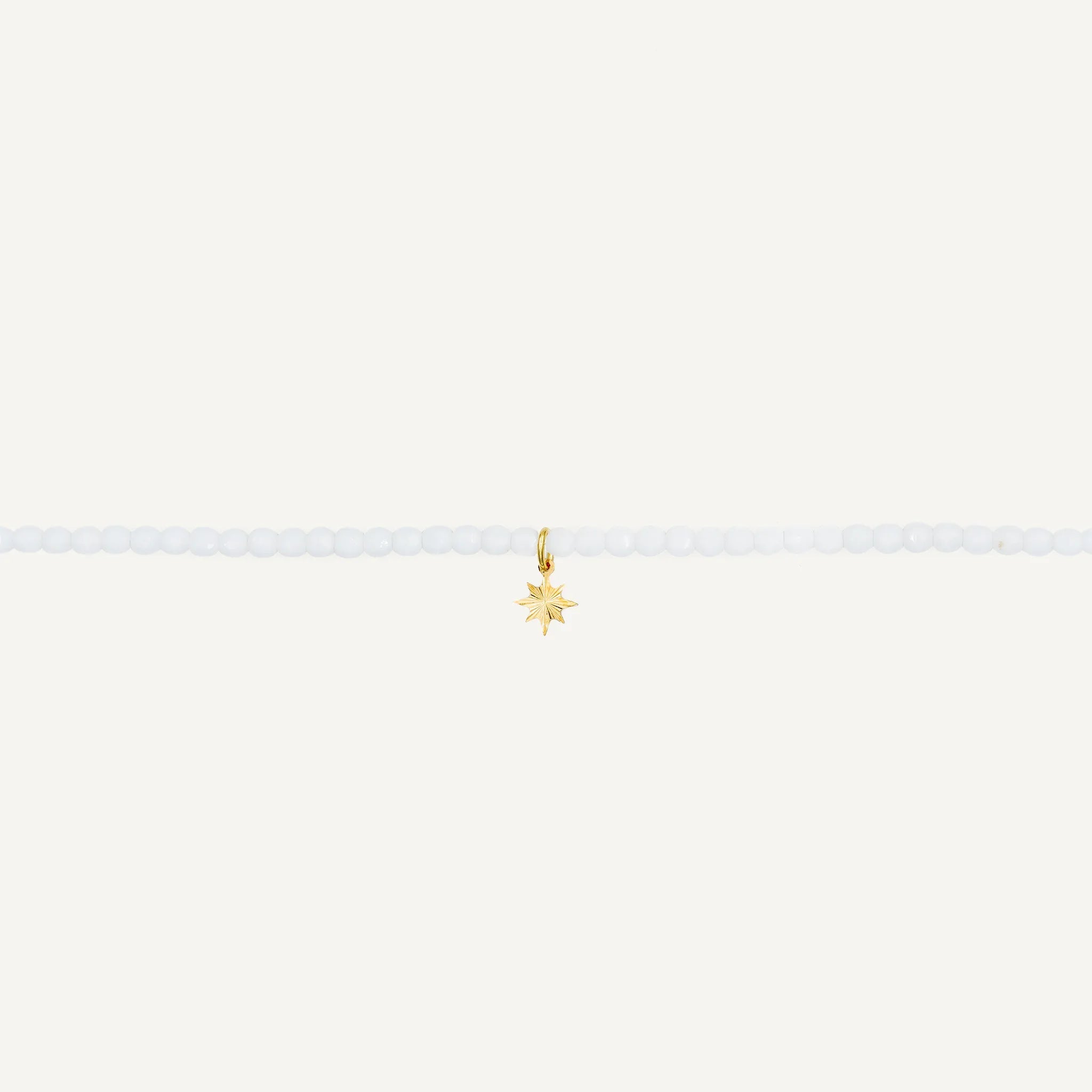 collier / bracelet Collier - Bracelet Blanc - Têtes Blondes