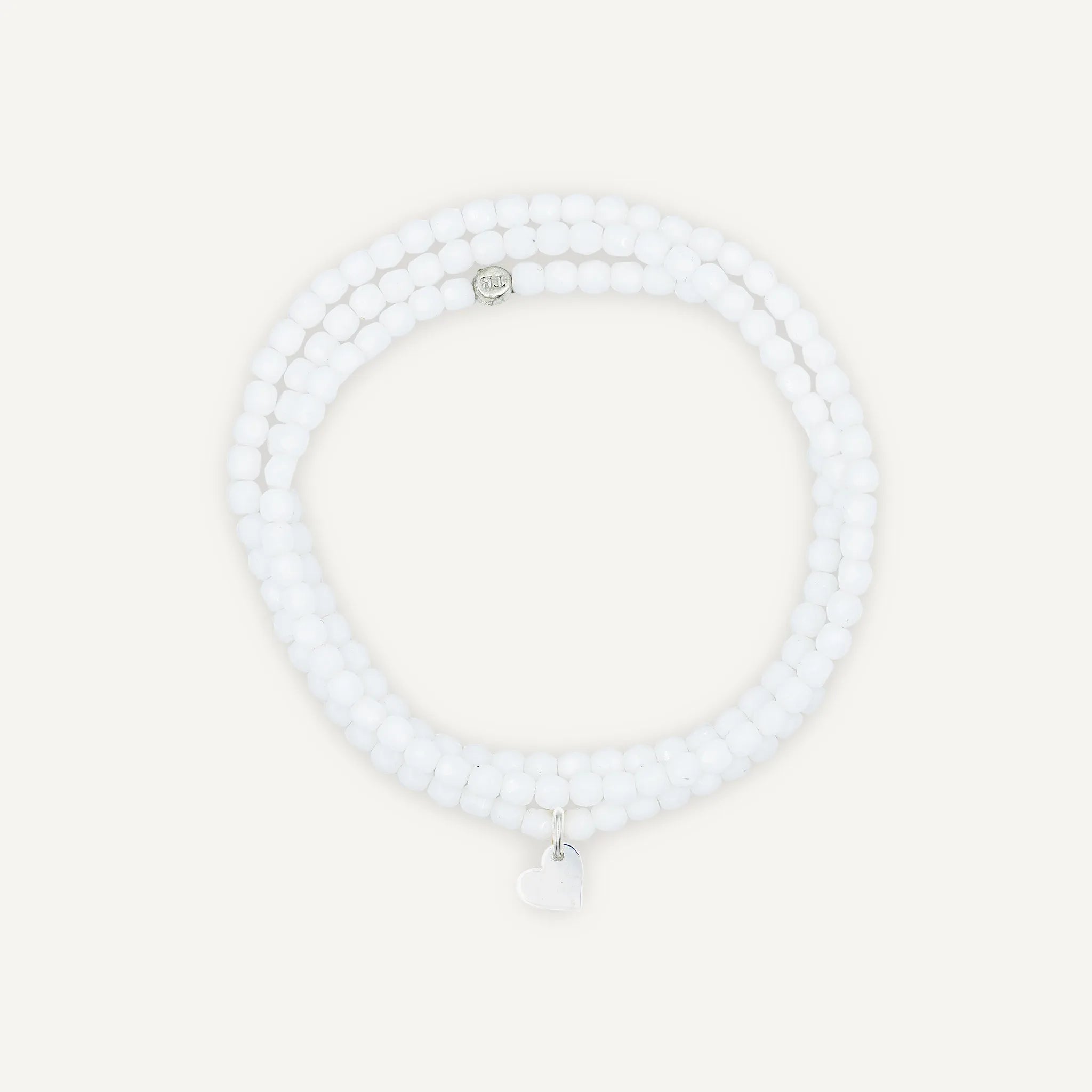 collier / bracelet Collier - Bracelet Blanc - Têtes Blondes