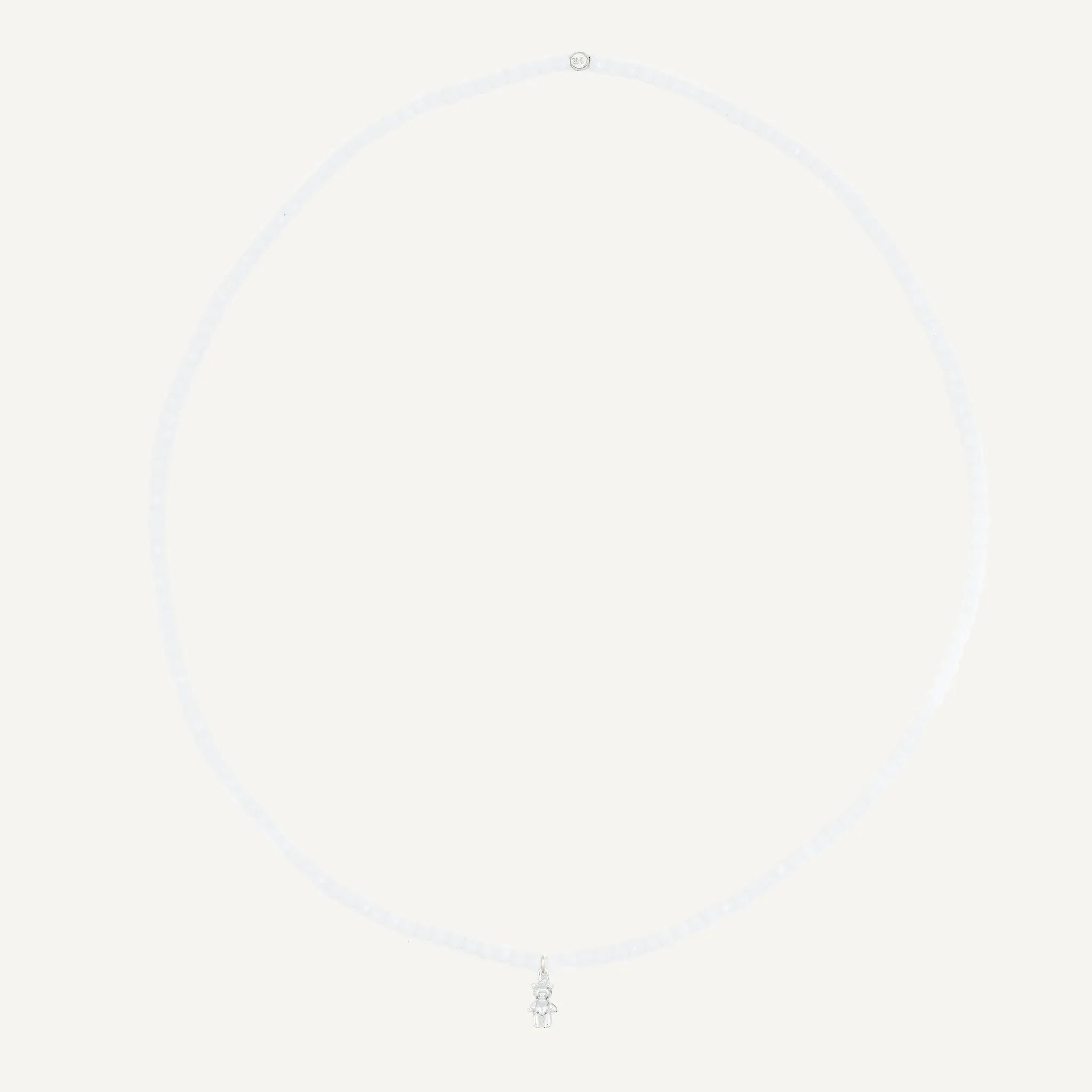 collier / bracelet Collier - Bracelet Blanc - Têtes Blondes