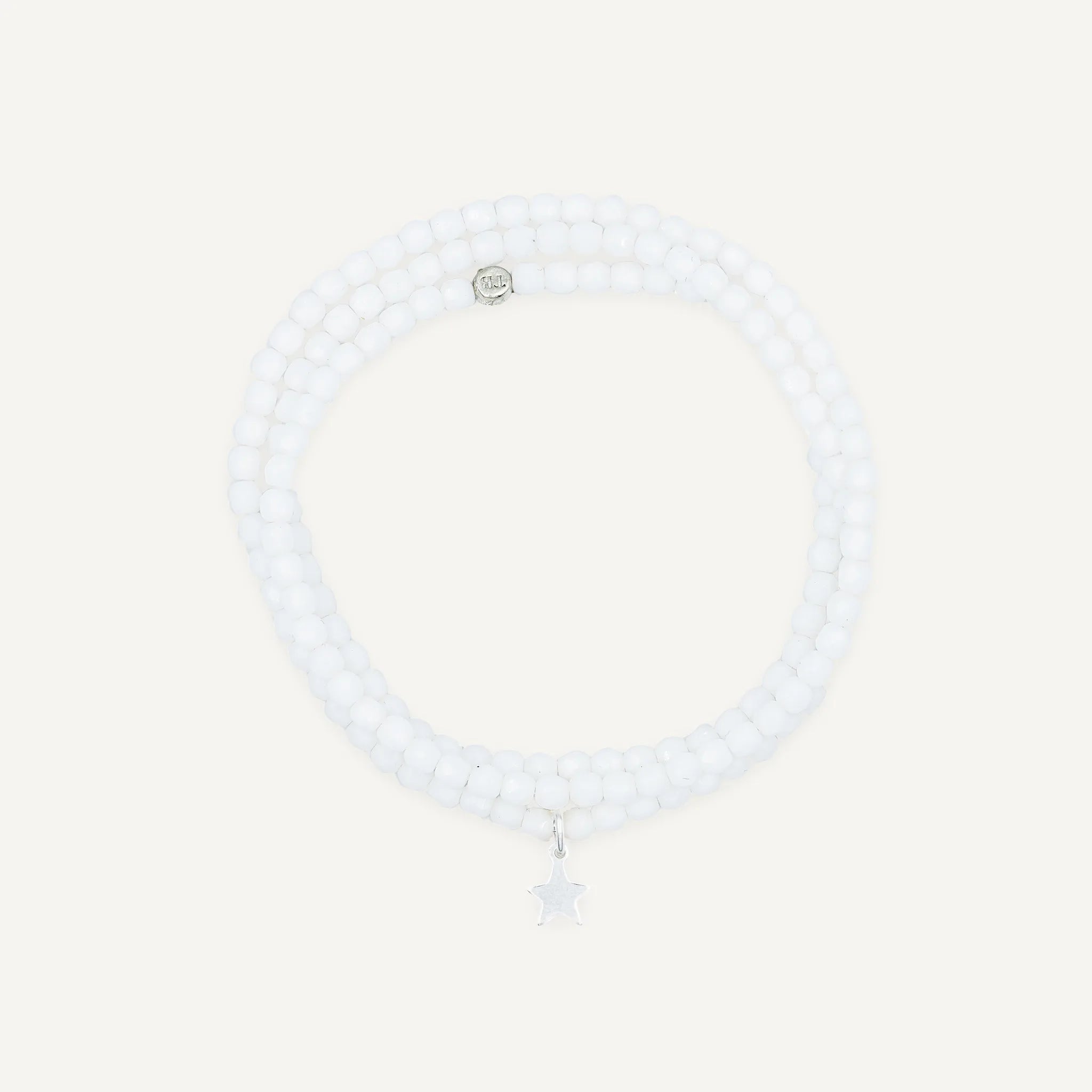 collier / bracelet Collier - Bracelet Blanc - Têtes Blondes