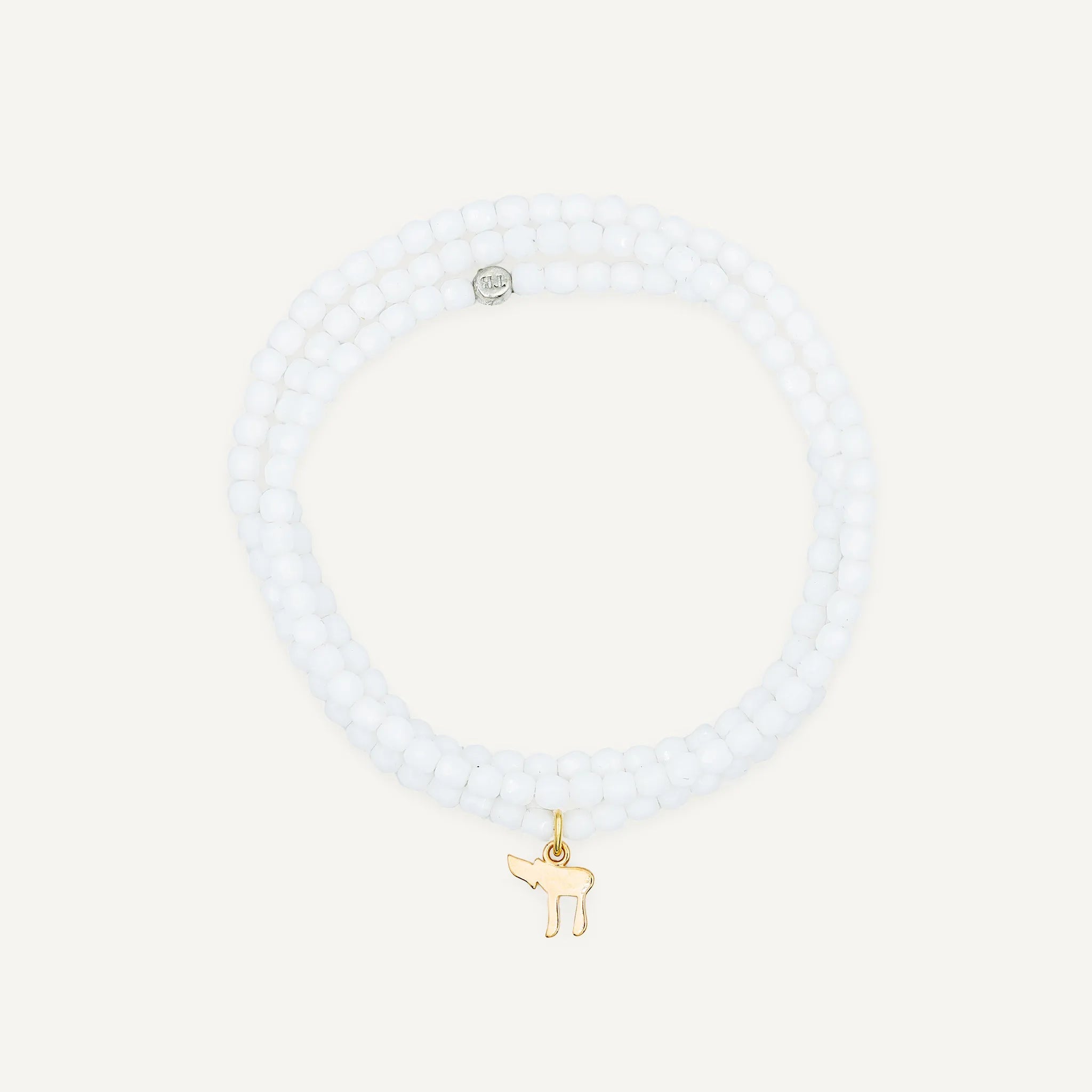 collier / bracelet Collier - Bracelet Blanc - Têtes Blondes