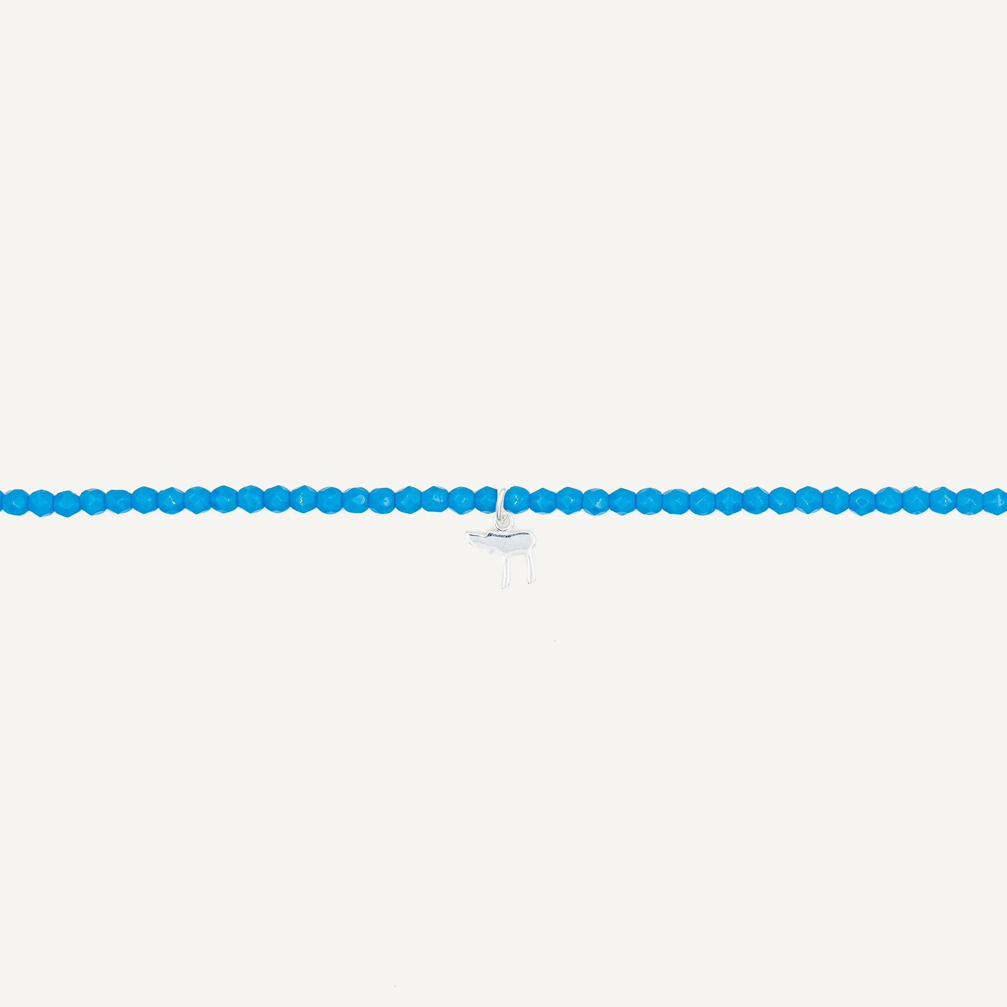 collier / bracelet Collier - Bracelet Bleu Azur - Têtes Blondes