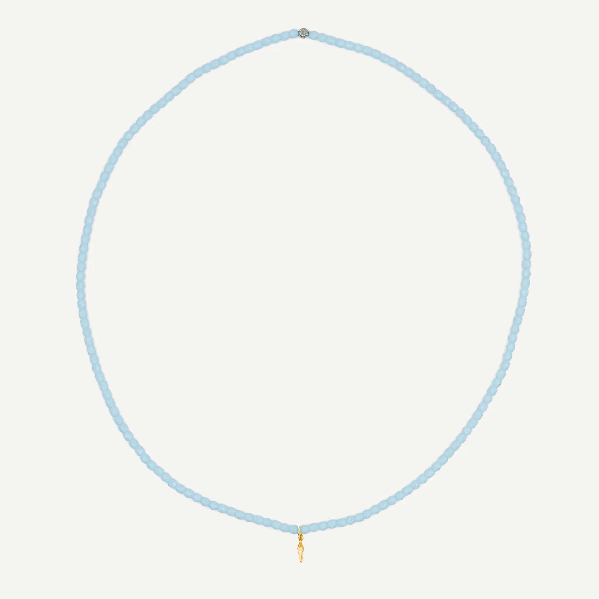 collier / bracelet Collier - Bracelet Bleu Ciel - Têtes Blondes