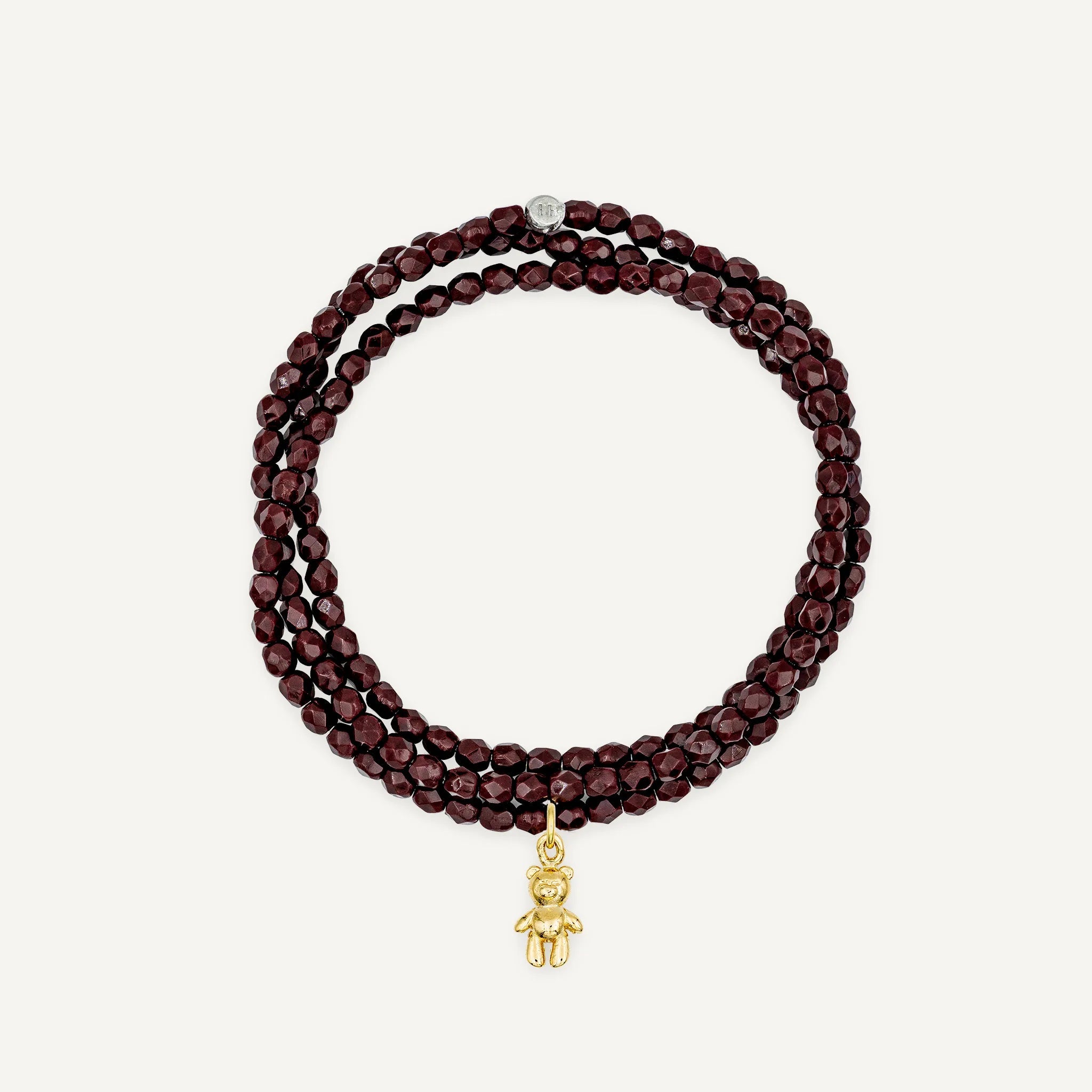 collier / bracelet Collier - Bracelet Bordeaux - Têtes Blondes