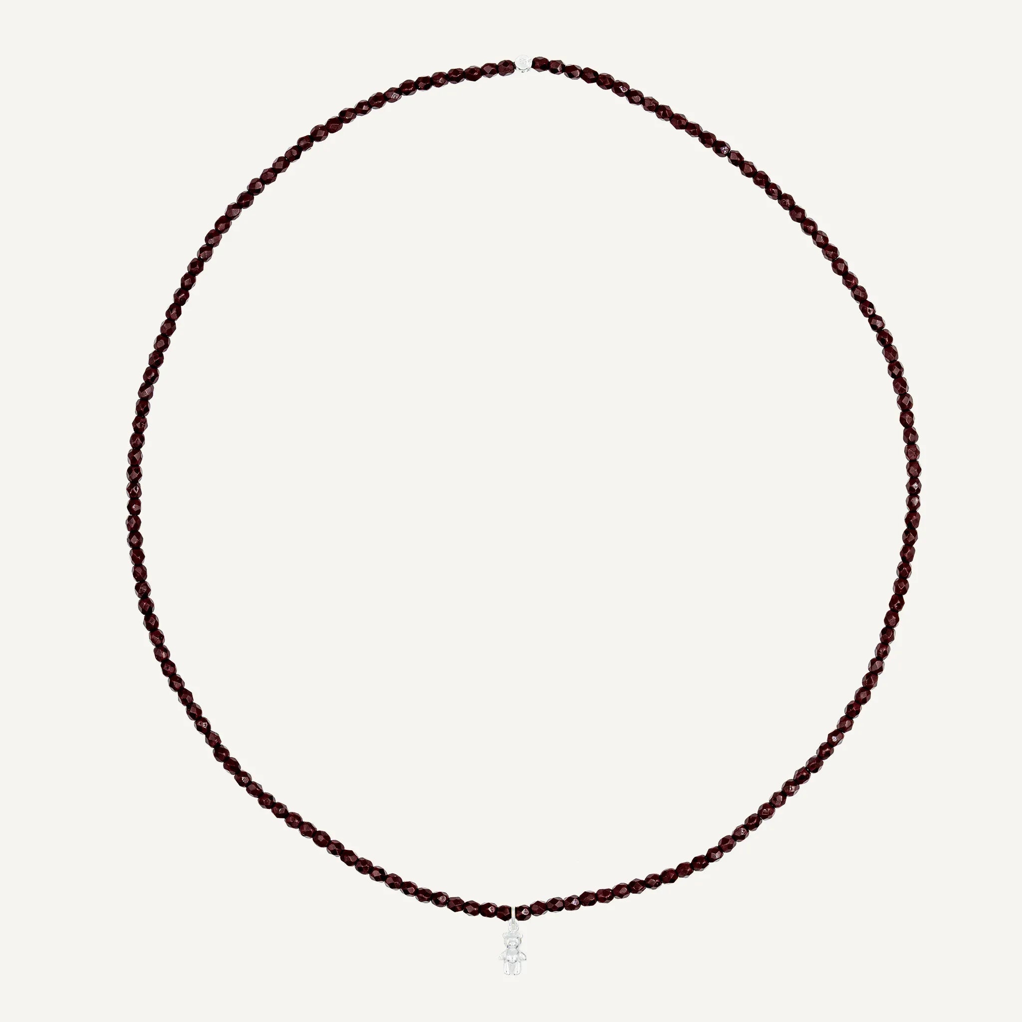 collier / bracelet Collier - Bracelet Bordeaux - Têtes Blondes