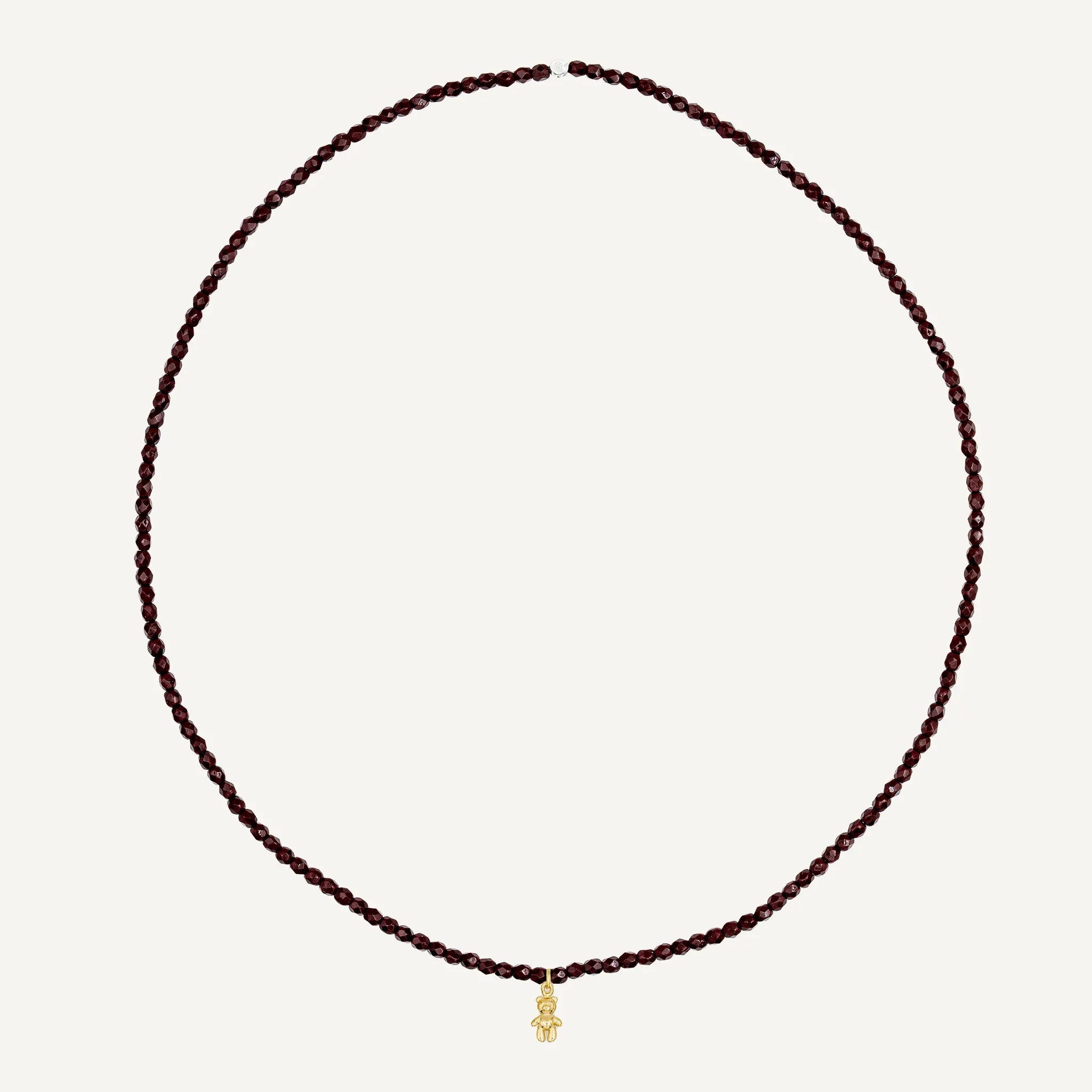 collier / bracelet Collier - Bracelet Bordeaux - Têtes Blondes