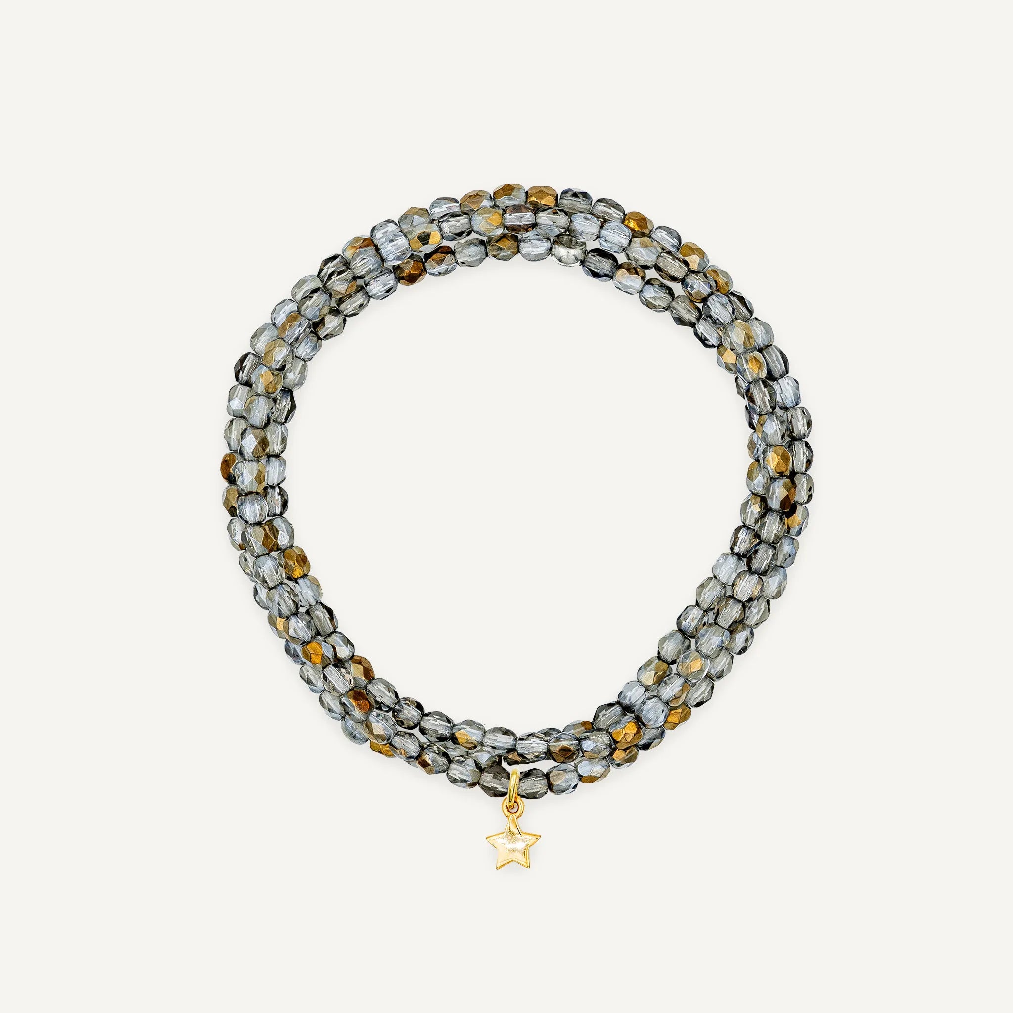 collier / bracelet Collier - Bracelet Cristal - Têtes Blondes