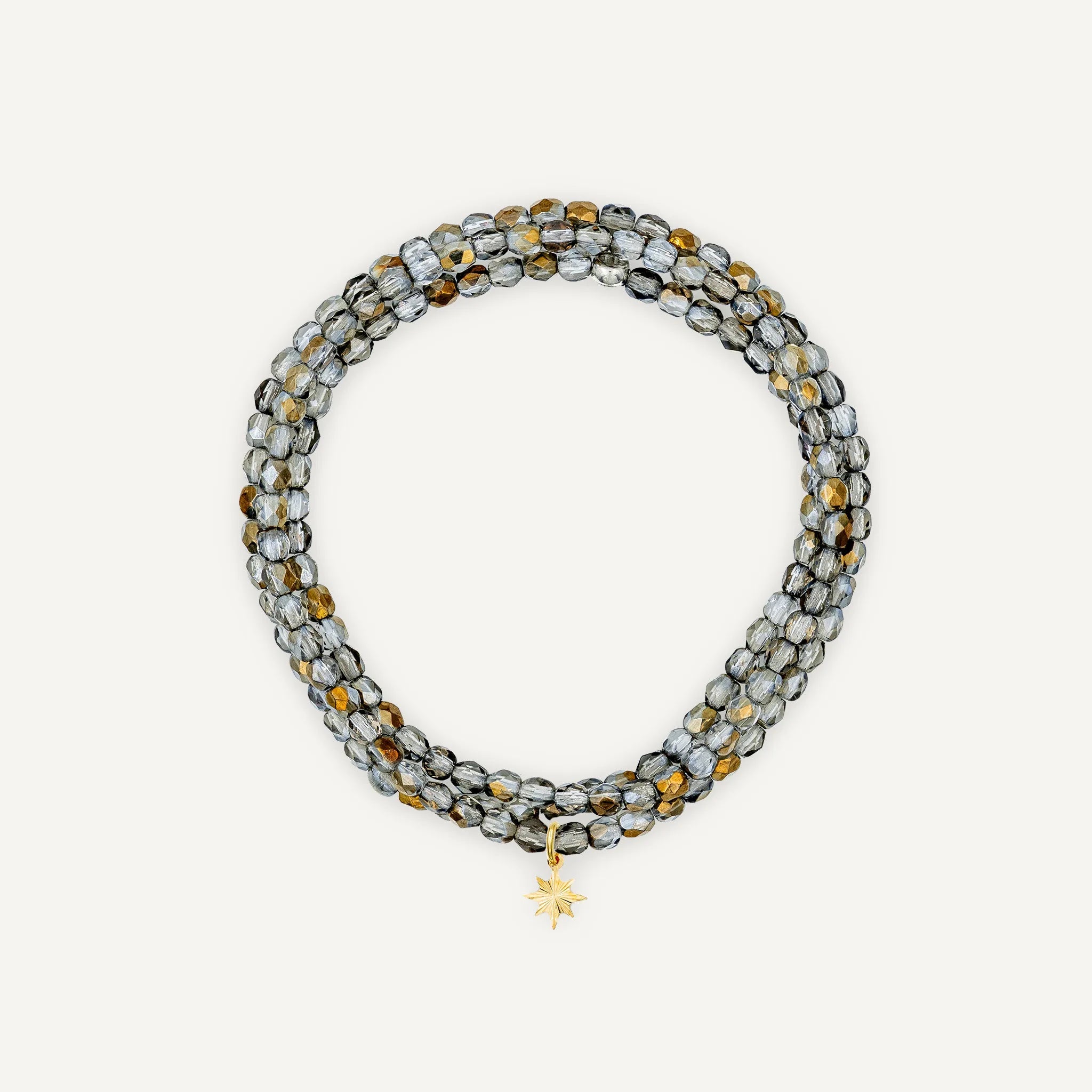 collier / bracelet Collier - Bracelet Cristal - Têtes Blondes