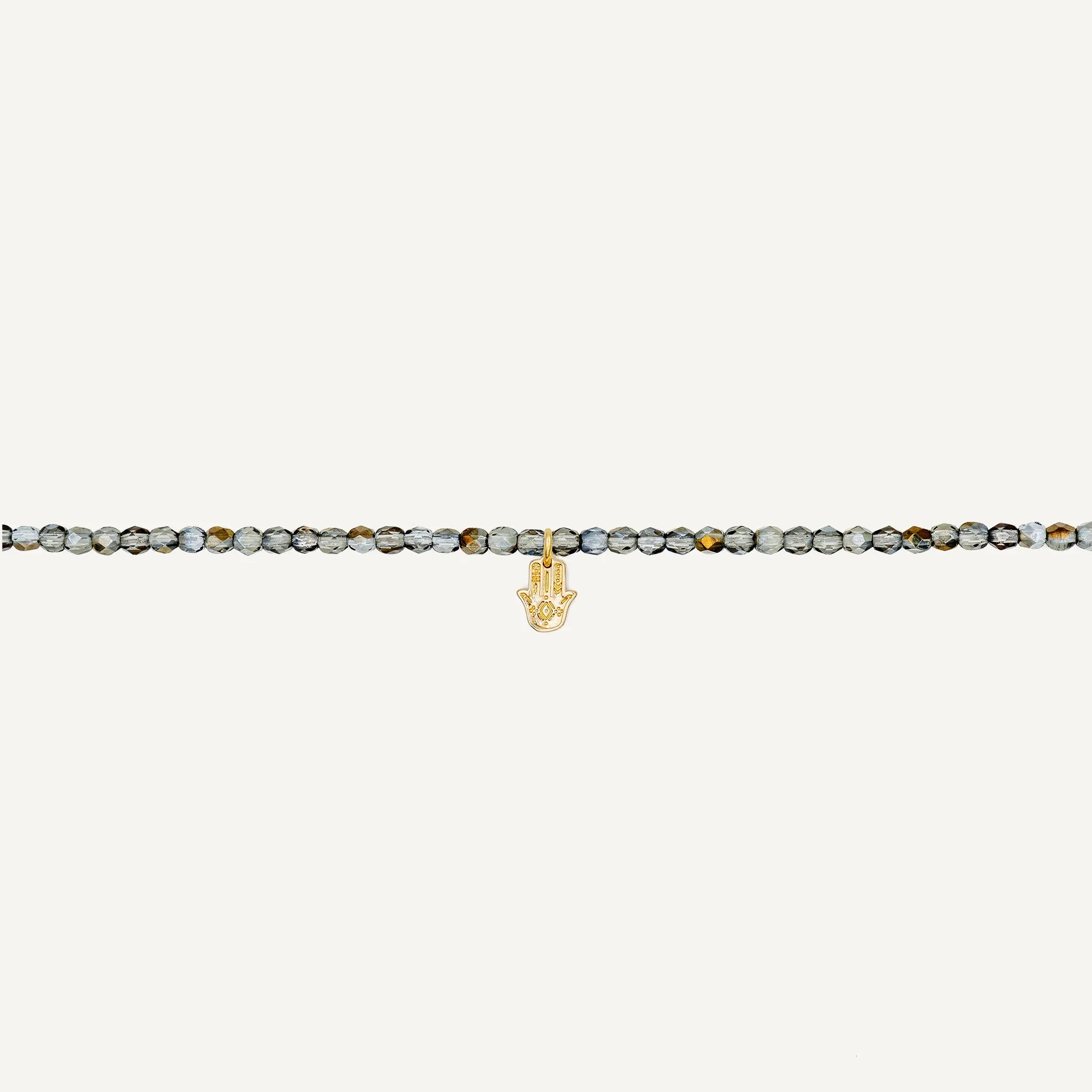 collier / bracelet Collier - Bracelet Cristal - Têtes Blondes