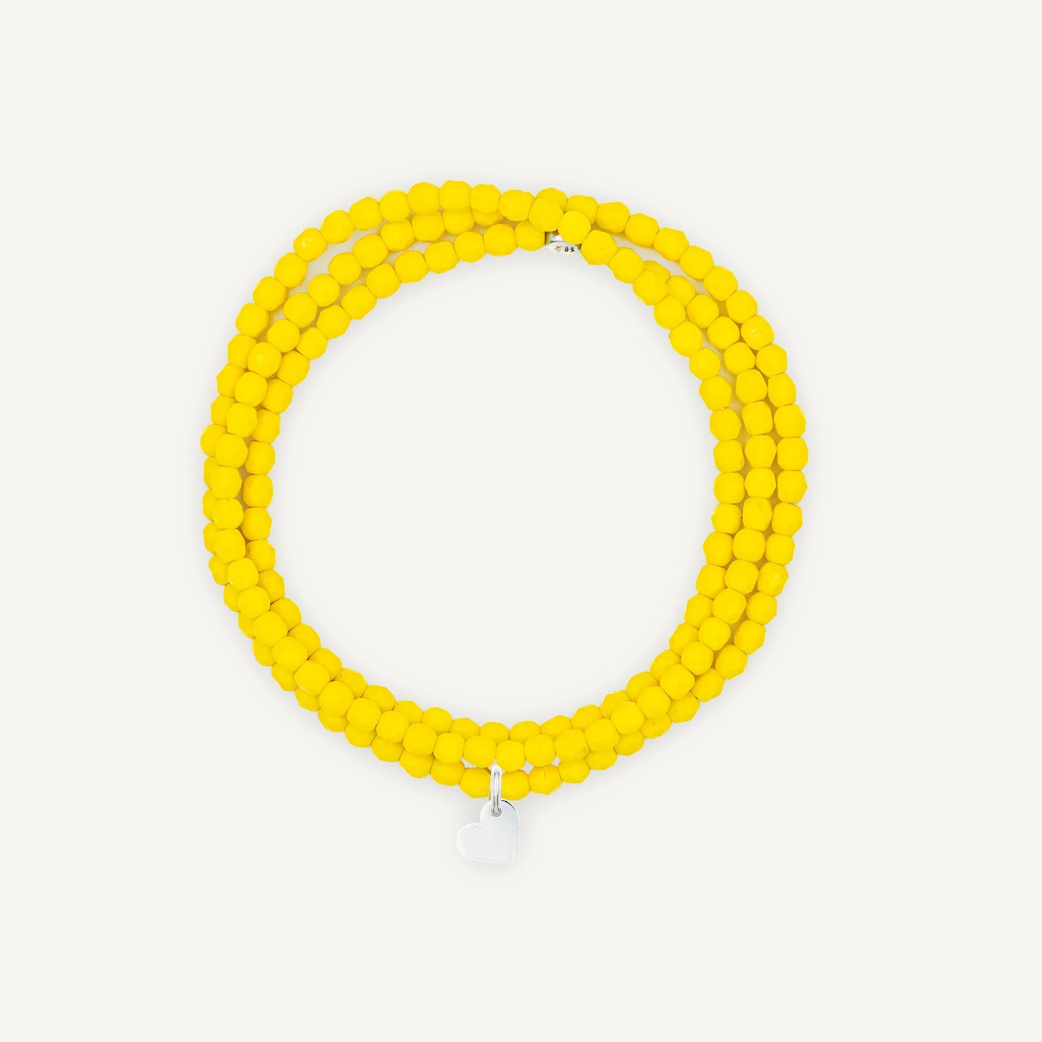 collier / bracelet Collier - Bracelet Jaune Néon - Têtes Blondes