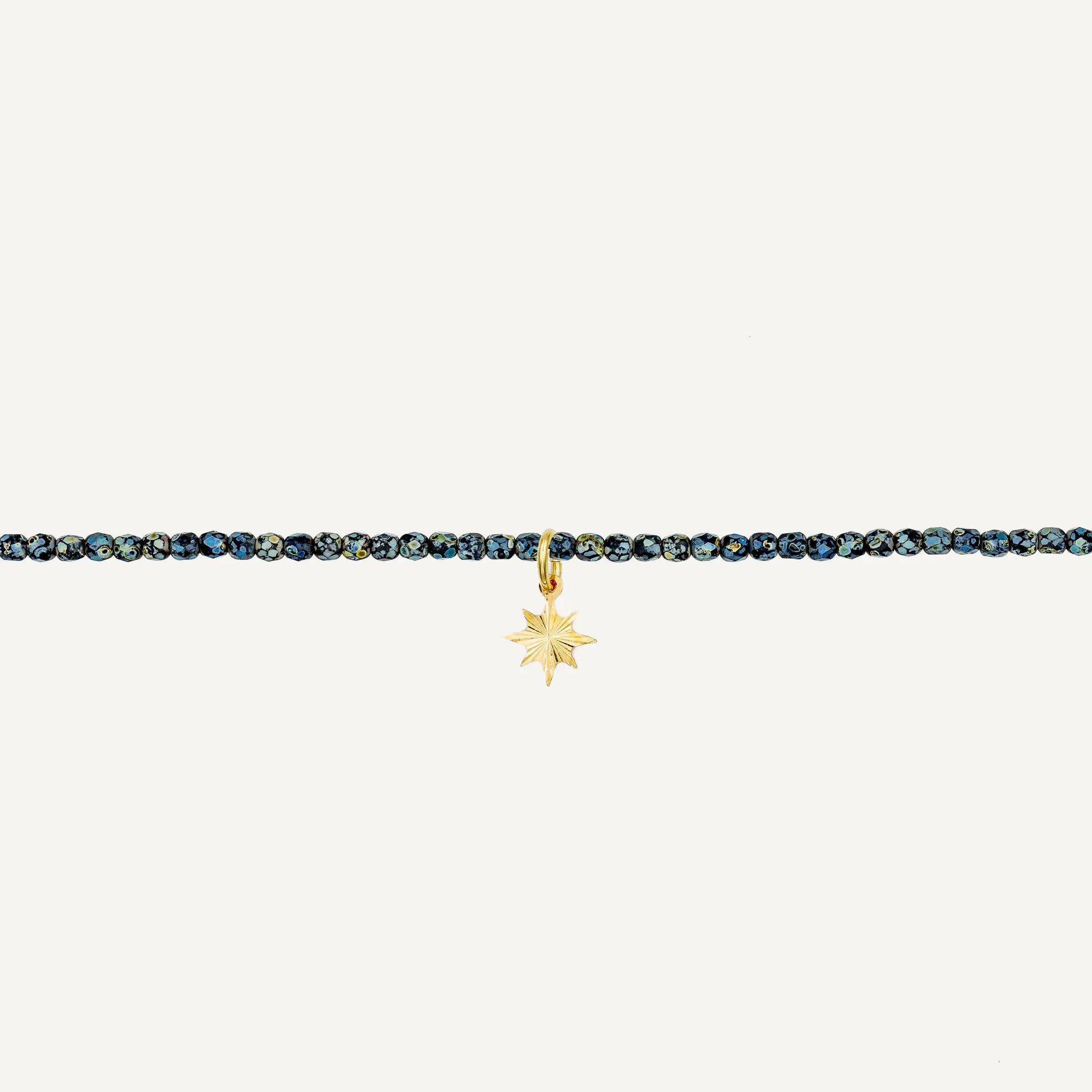 collier / bracelet Collier - Bracelet Noir Rock - Têtes Blondes