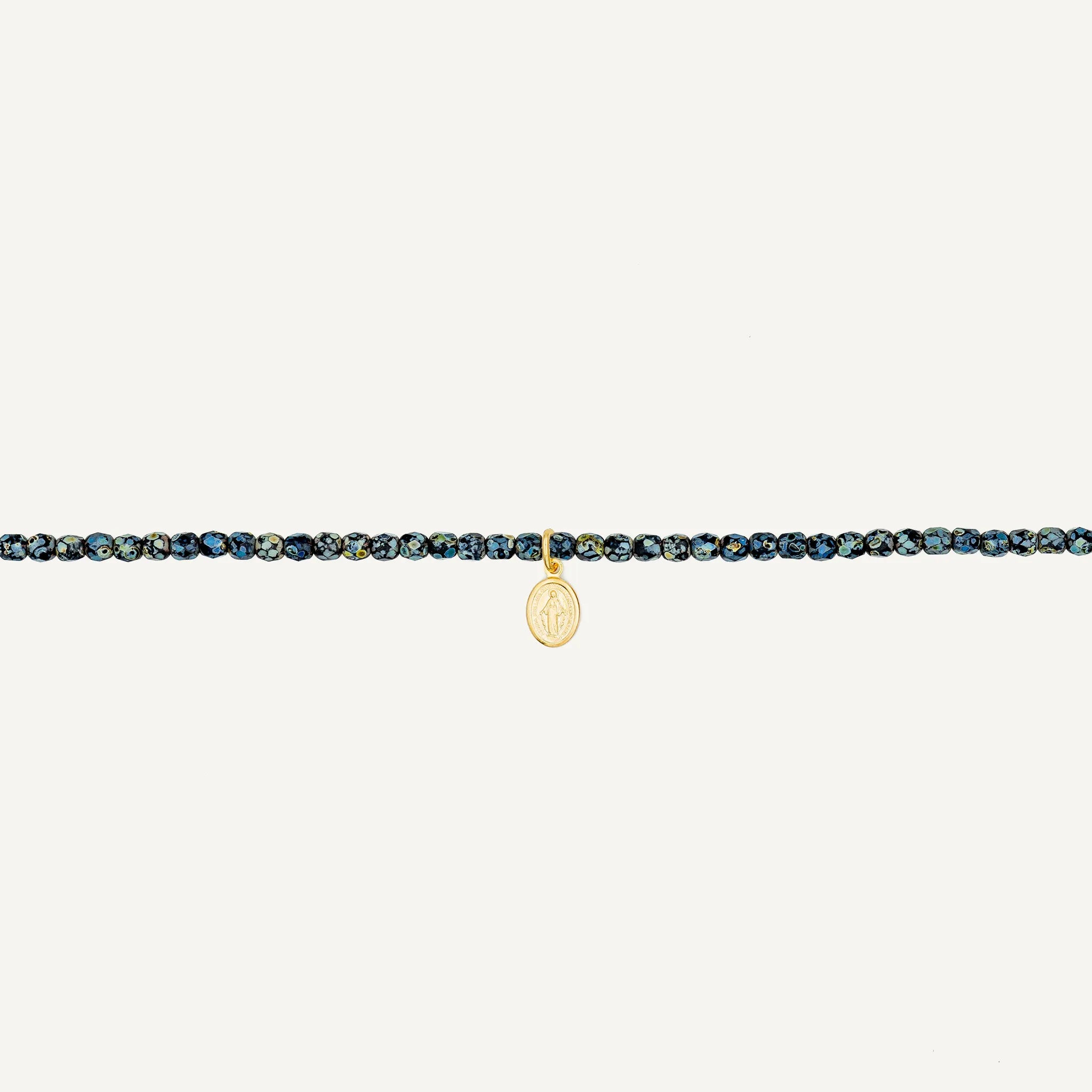 collier / bracelet Collier - Bracelet Noir Rock - Têtes Blondes