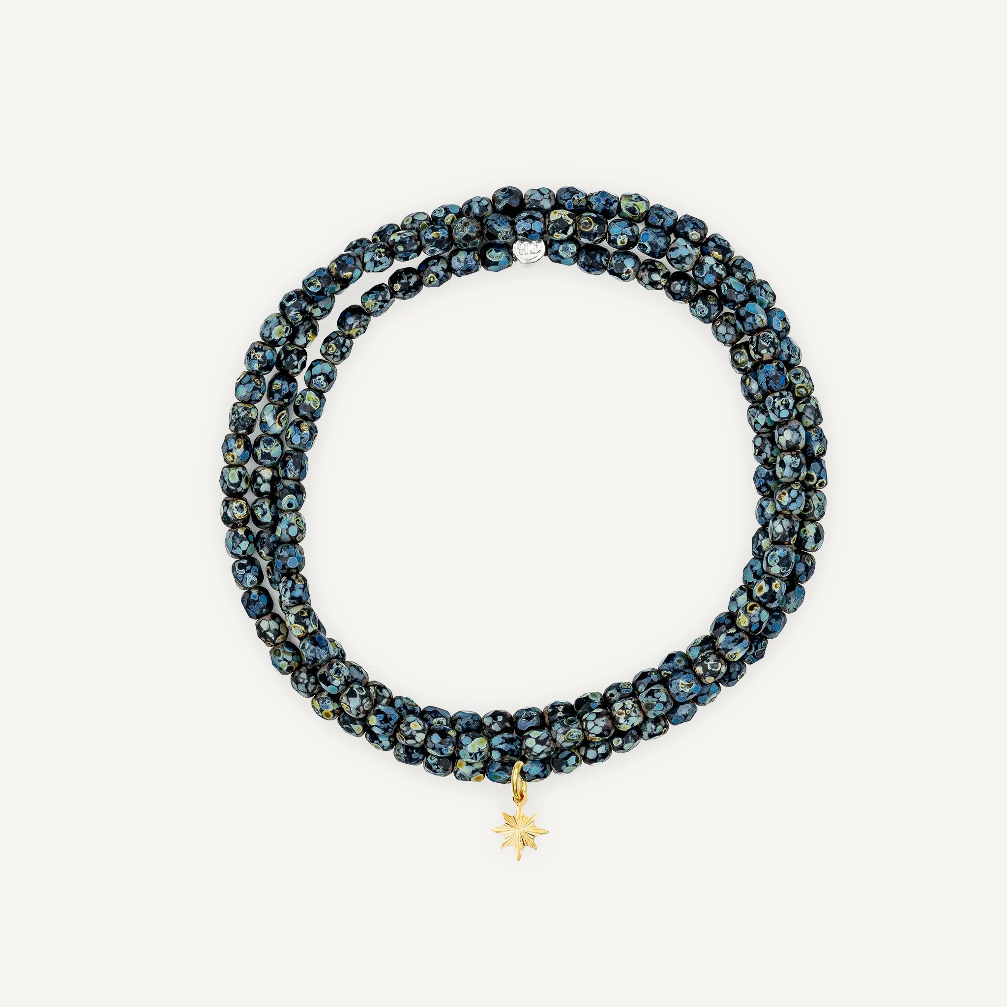 collier / bracelet Collier - Bracelet Noir Rock - Têtes Blondes