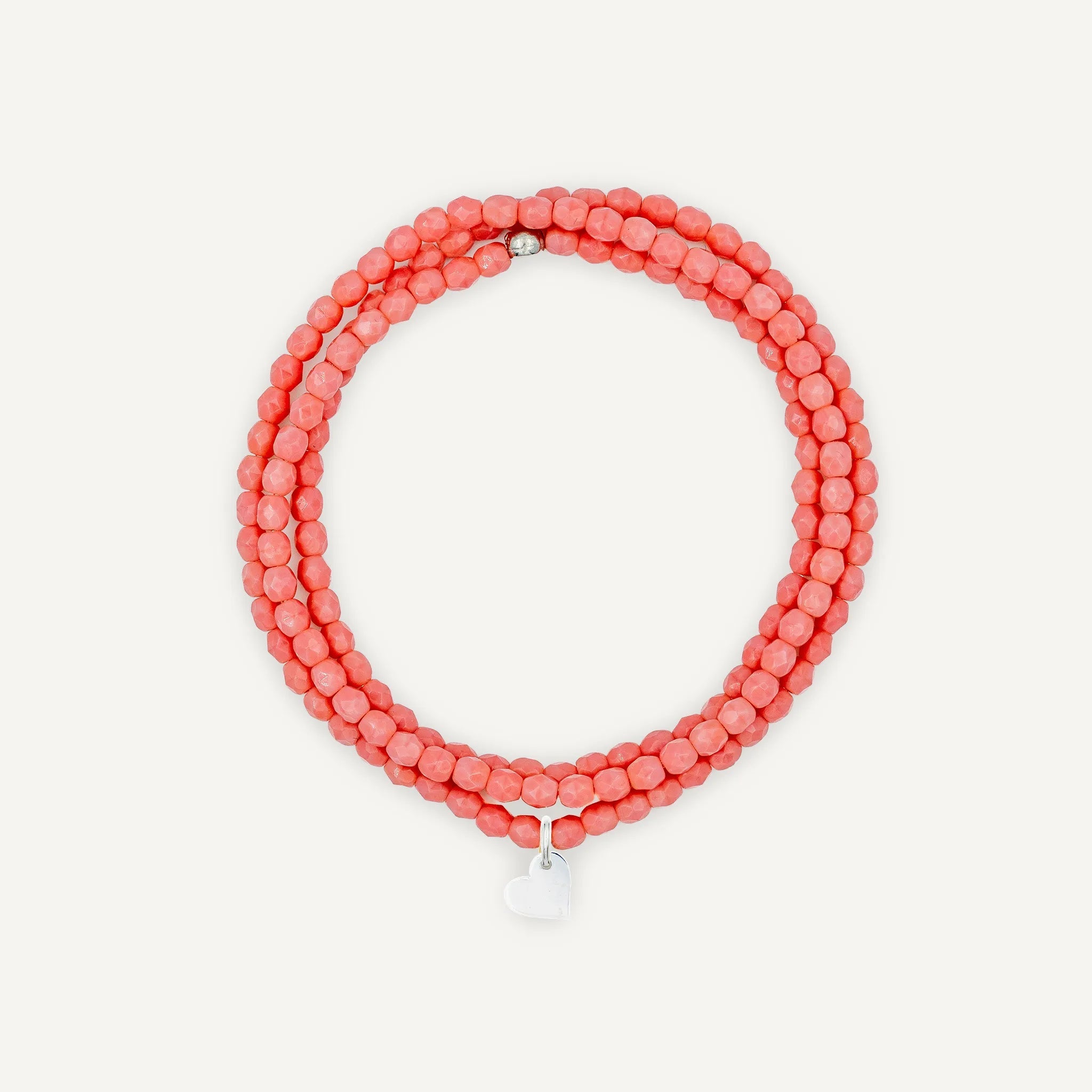 collier / bracelet Collier - Bracelet Rose Poudré - Têtes Blondes
