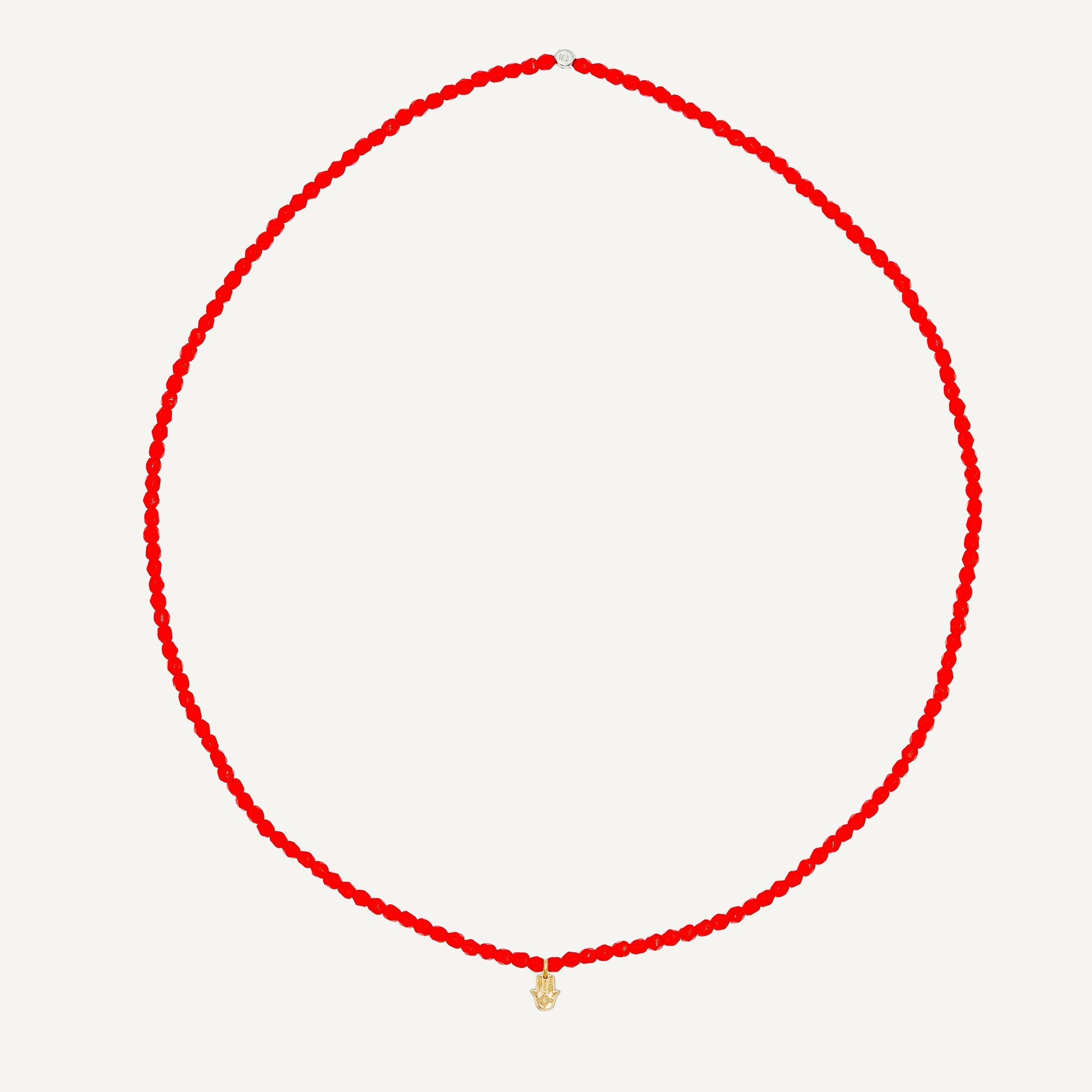collier / bracelet Collier - Bracelet Rouge - Têtes Blondes