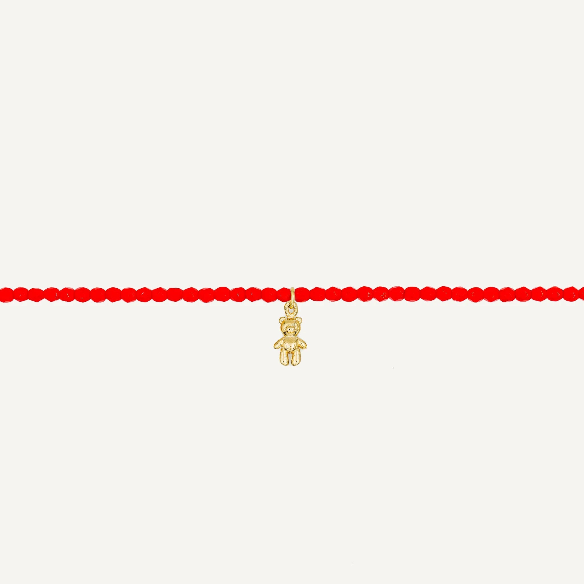collier / bracelet Collier - Bracelet Rouge - Têtes Blondes