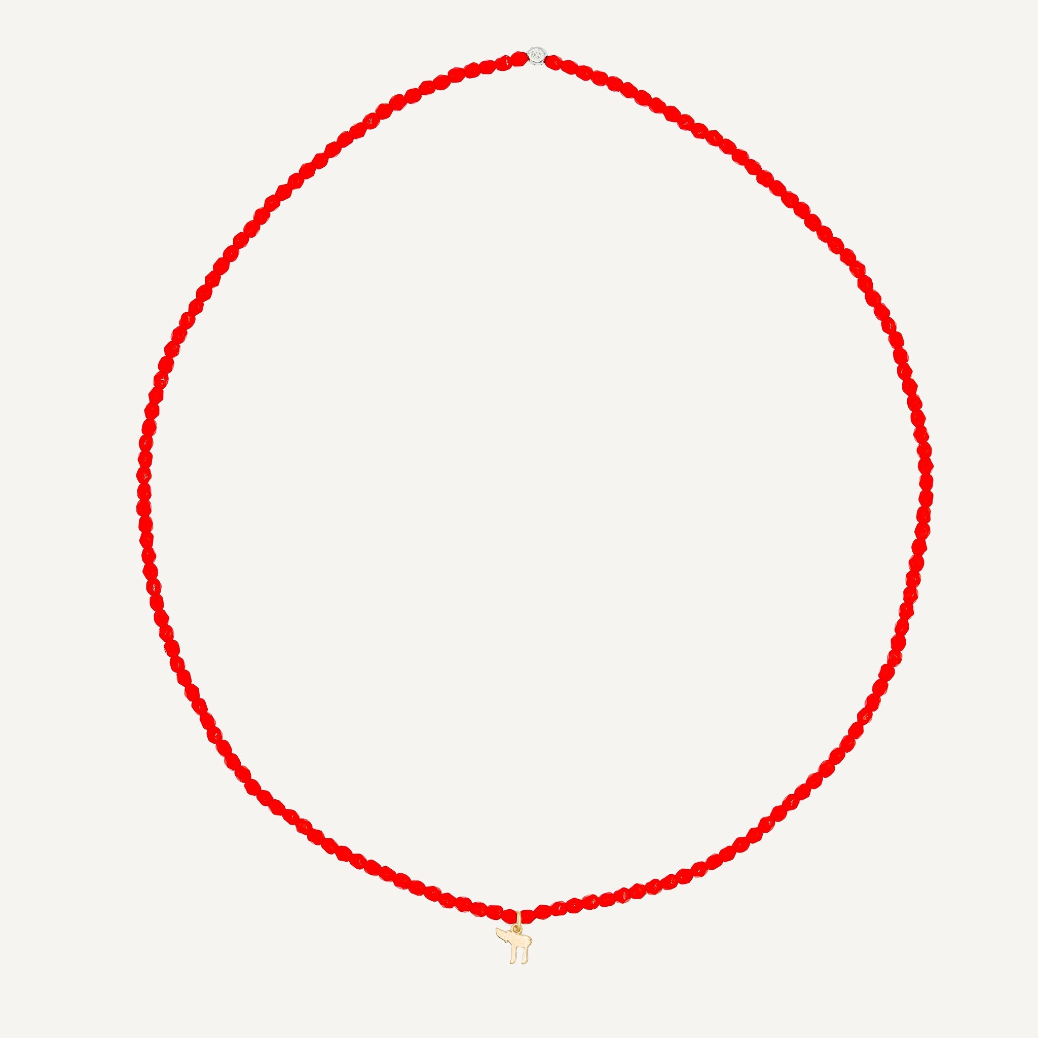 collier / bracelet Collier - Bracelet Rouge - Têtes Blondes