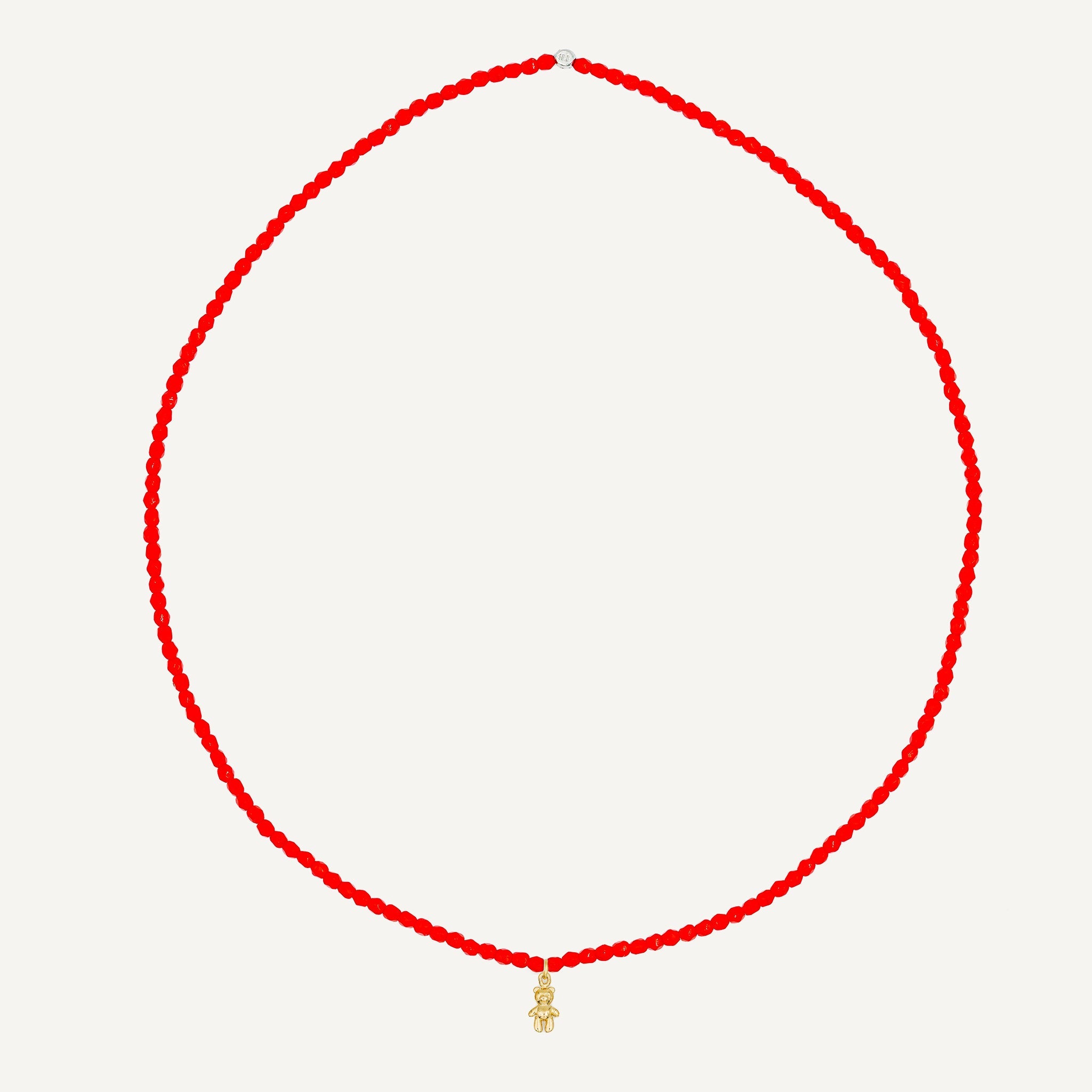 collier / bracelet Collier - Bracelet Rouge - Têtes Blondes