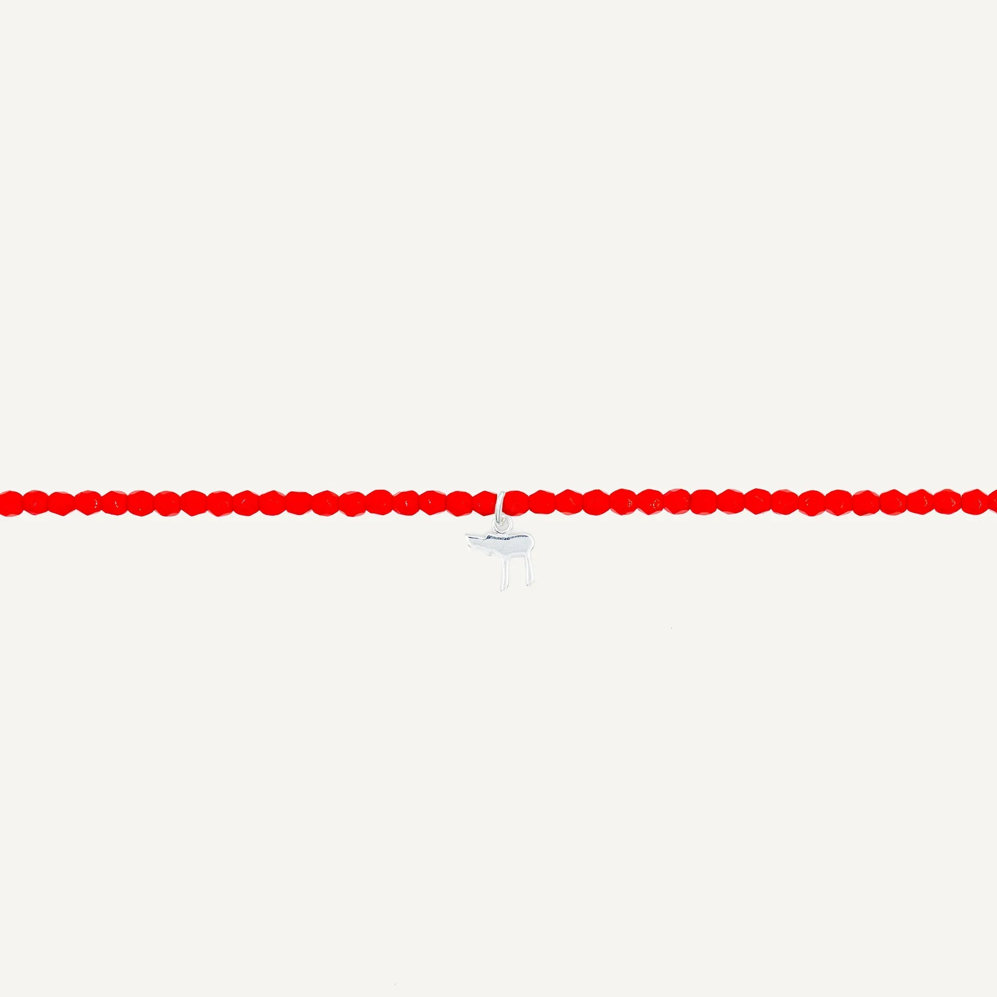 collier / bracelet Collier - Bracelet Rouge - Têtes Blondes