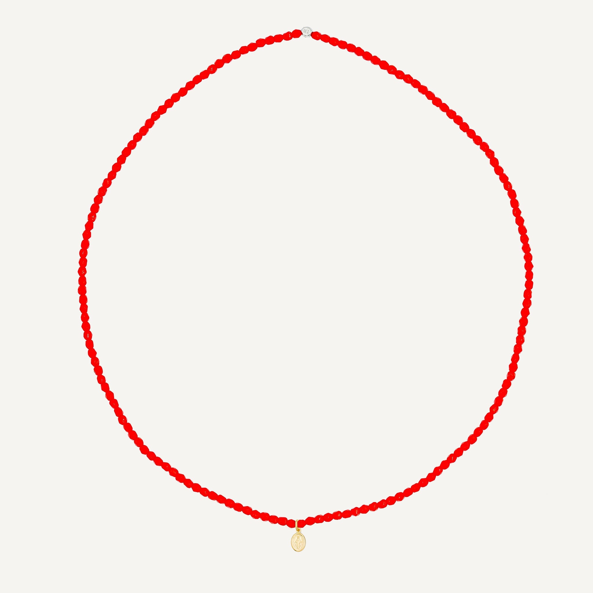 collier / bracelet Collier - Bracelet Rouge - Têtes Blondes