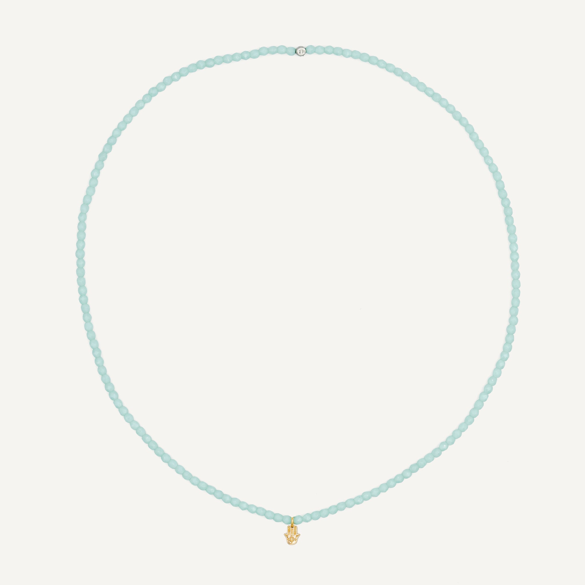 collier / bracelet Collier - Bracelet Vert Mint - Têtes Blondes