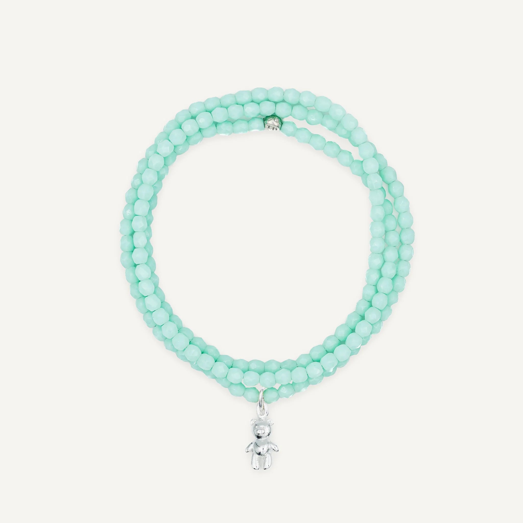 collier / bracelet Collier - Bracelet Vert Mint - Têtes Blondes