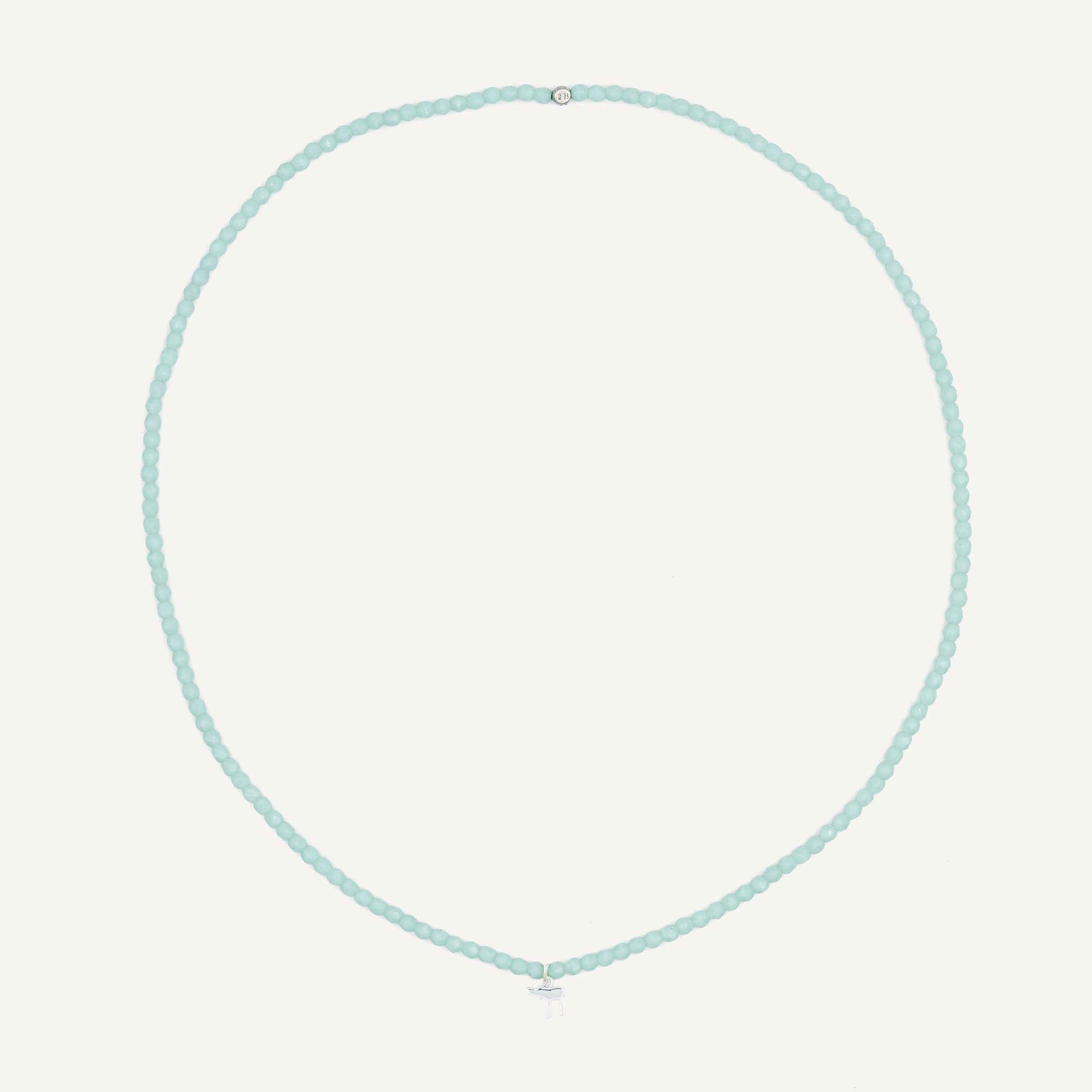 collier / bracelet Collier - Bracelet Vert Mint - Têtes Blondes