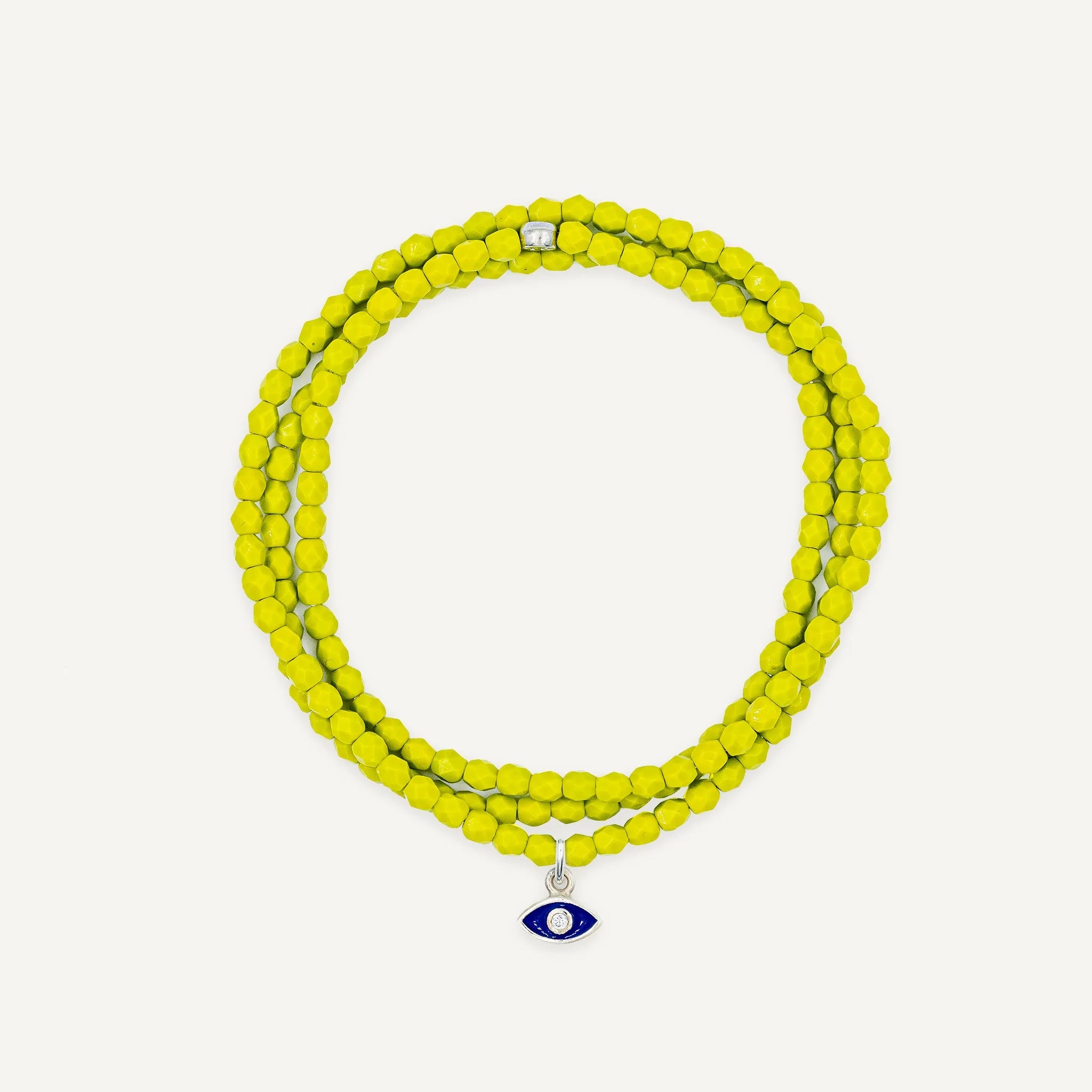 collier / bracelet Collier - Bracelet Vert Olive - Têtes Blondes