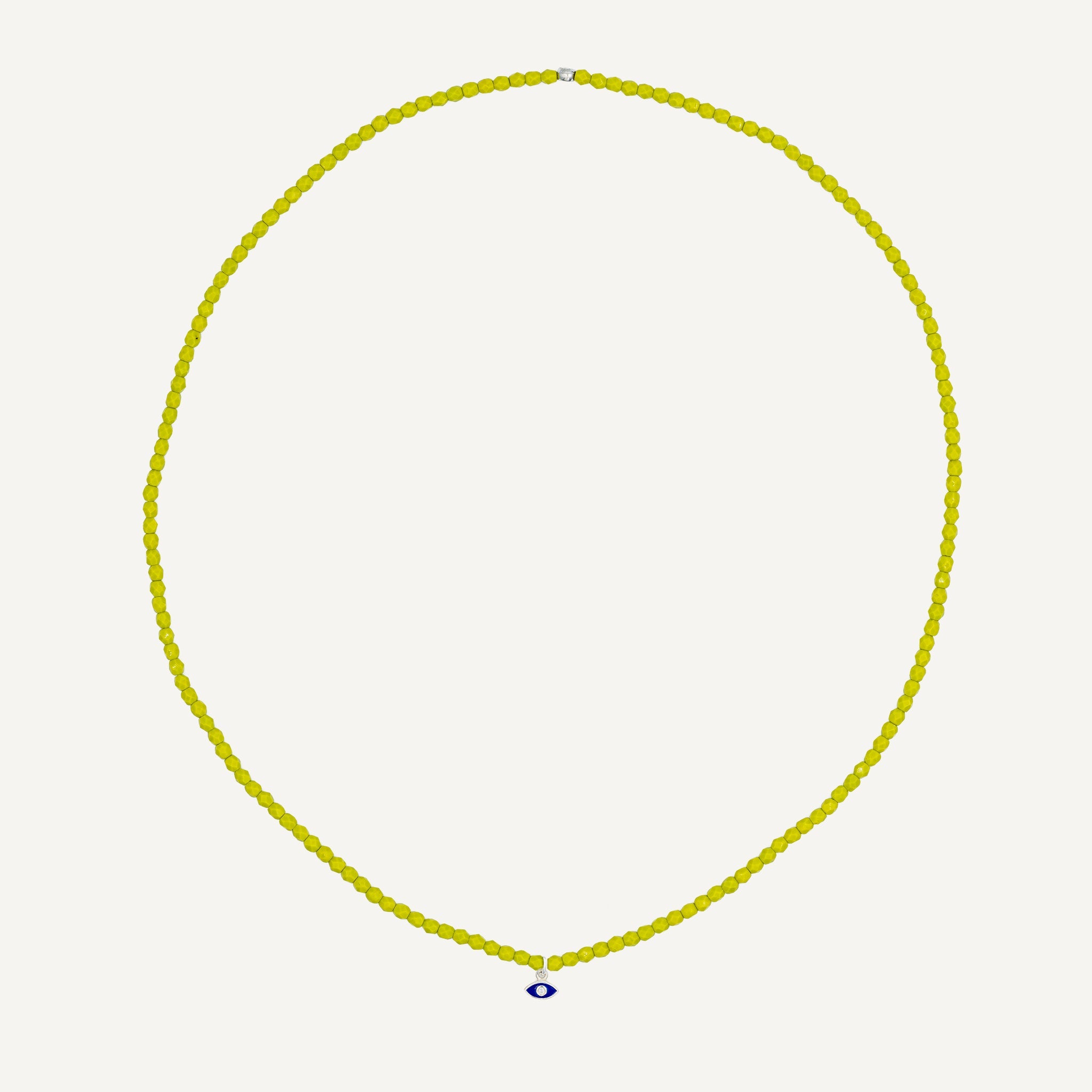 collier / bracelet Collier - Bracelet Vert Olive - Têtes Blondes